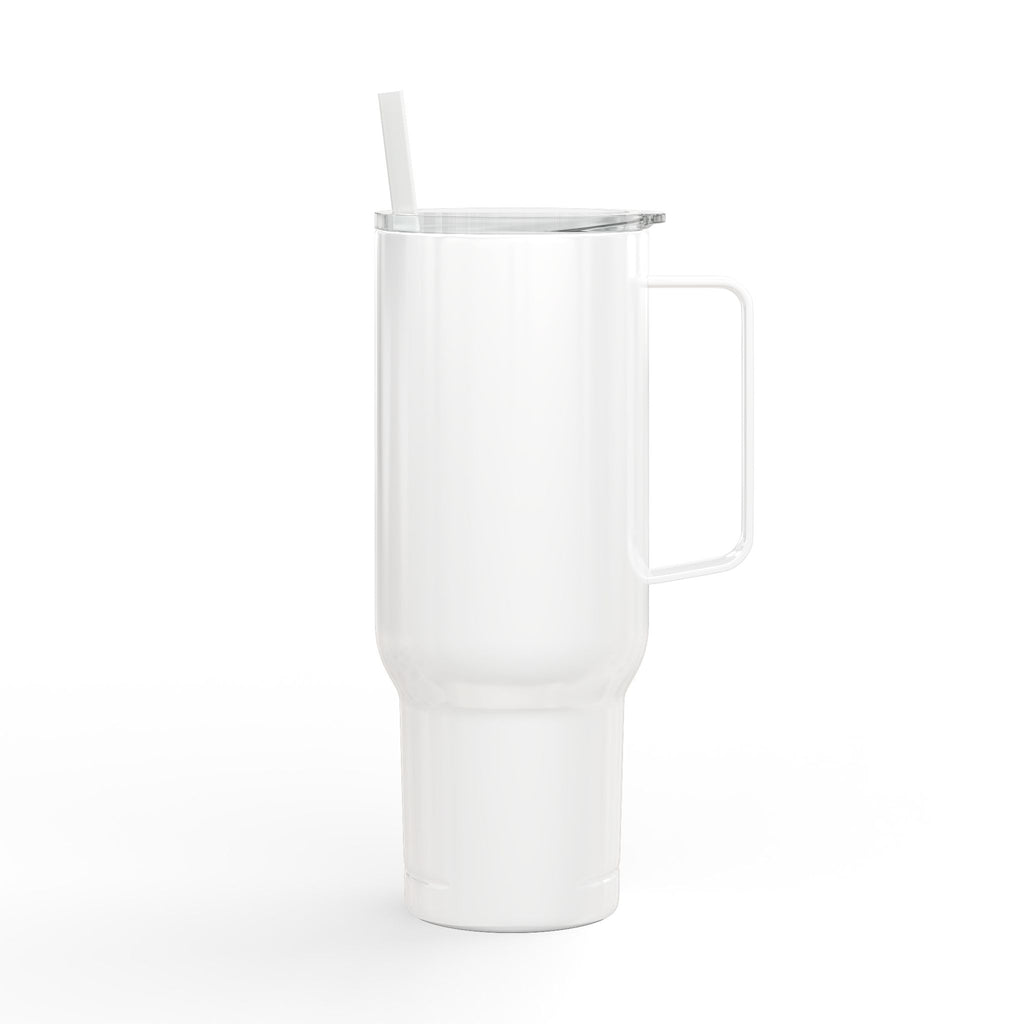 40oz Insulated Tumbler (Engraved) — Red Wine Blue Design