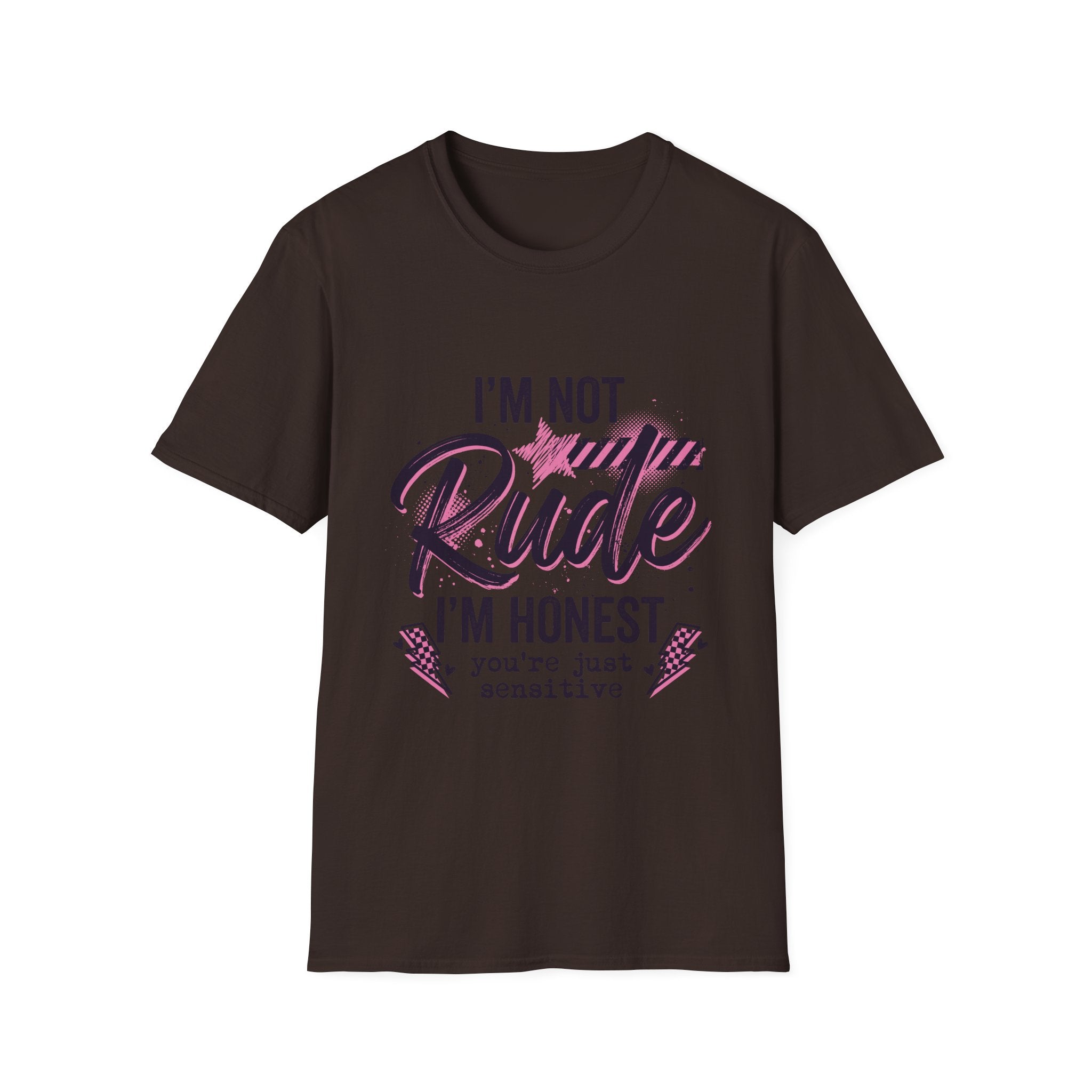 T-Shirt — "I'm Not Rude, I'm Honest" Funny Statement Tee
