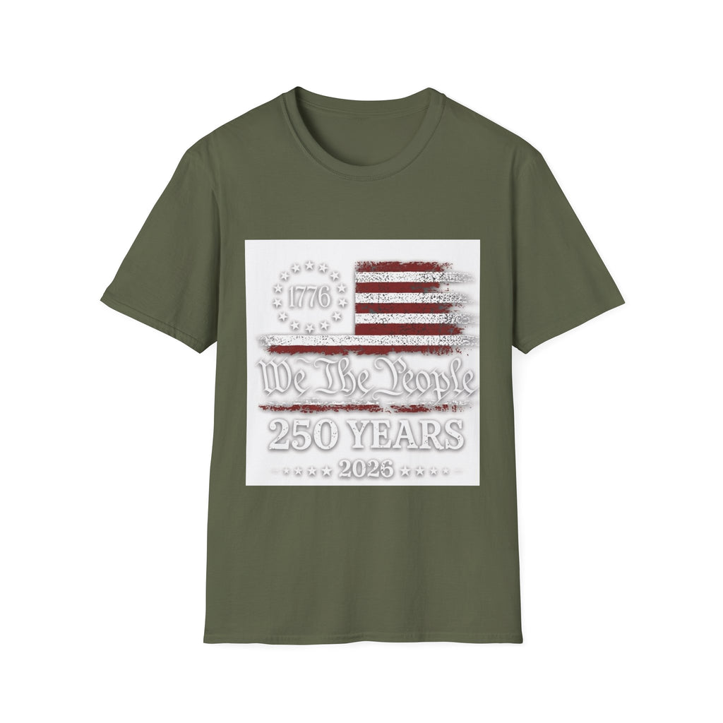 1776 American Flag T-Shirt — We the People 250 Years Patriotic Tee