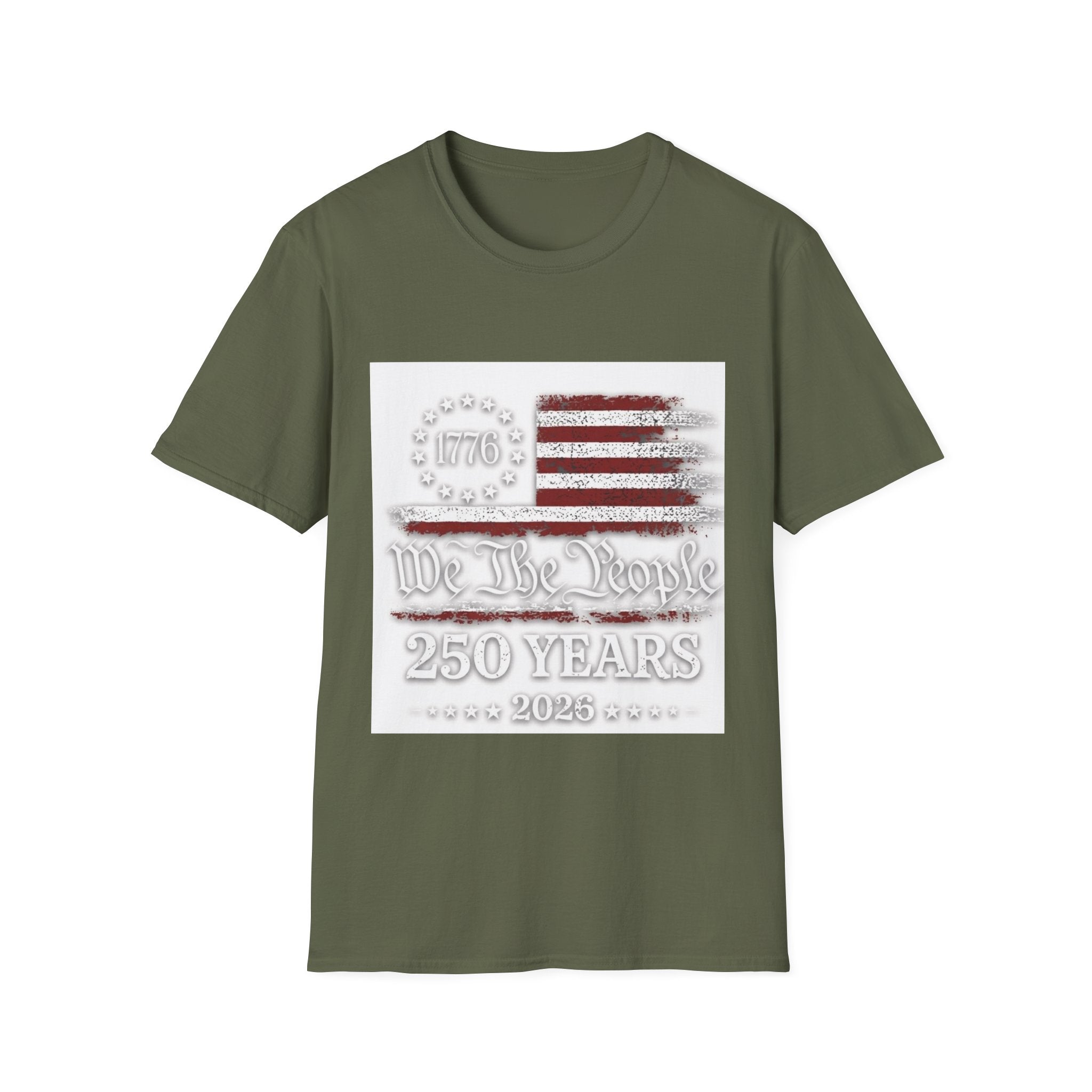1776 American Flag T-Shirt — We the People 250 Years Patriotic Tee