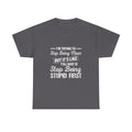 Graphic Tee — "I'm Trying to Stop Being Mean but It's Like Y'all Have to Stop Being Stupid First"