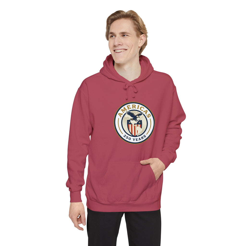 America 250 Emblem Hoodie - Patriotic Eagle Seal Pullover