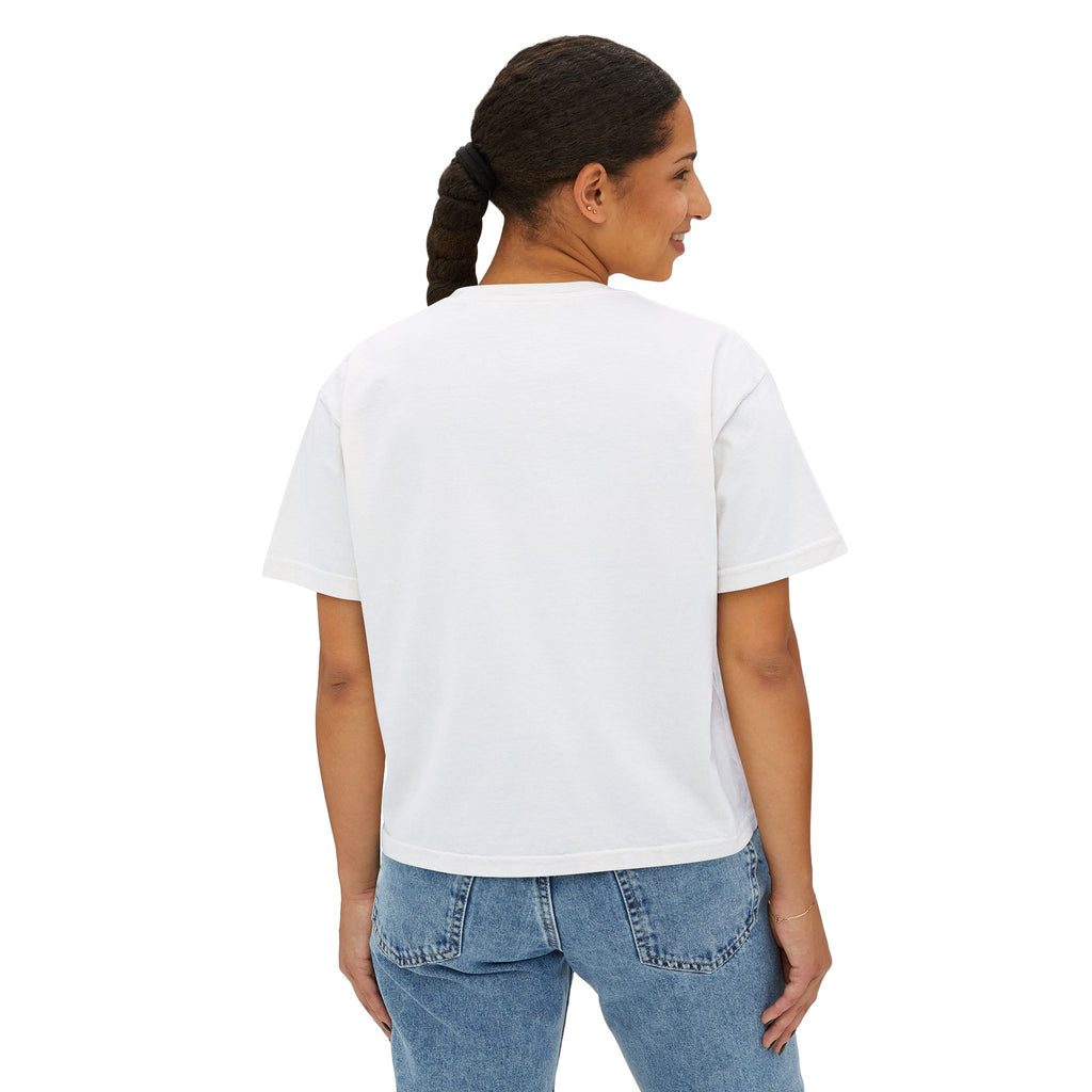 Happy 4th of July Women's Boxy Tee – Patriotic Eagle & Fireworks Top