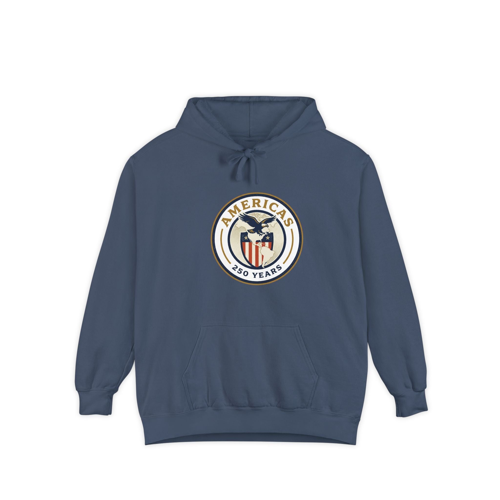 America 250 Emblem Hoodie - Patriotic Eagle Seal Pullover