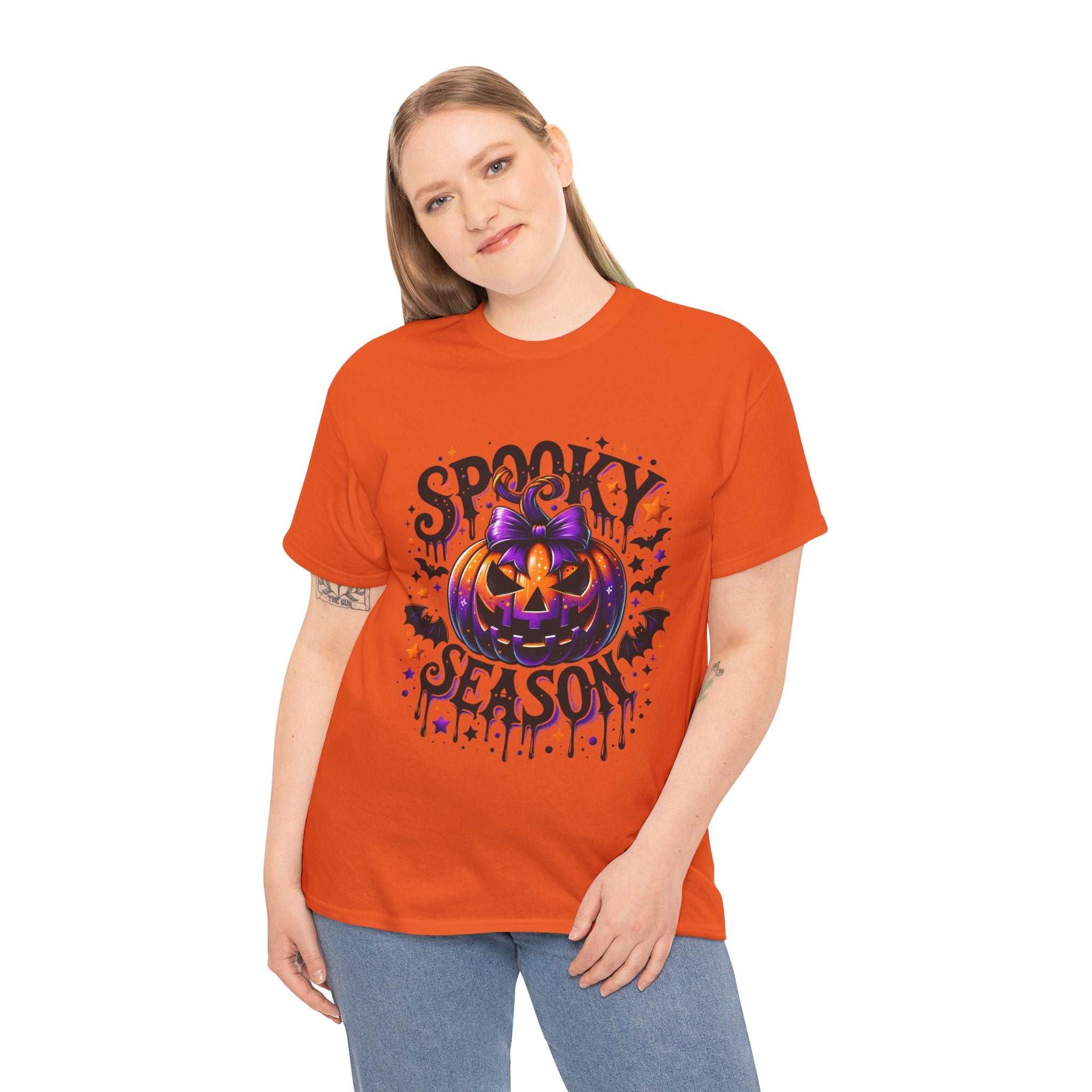 Halloween 'Spooky Season' Pumpkin Tee — Cute Jack-o'-Lantern Halloween T-Shirt
