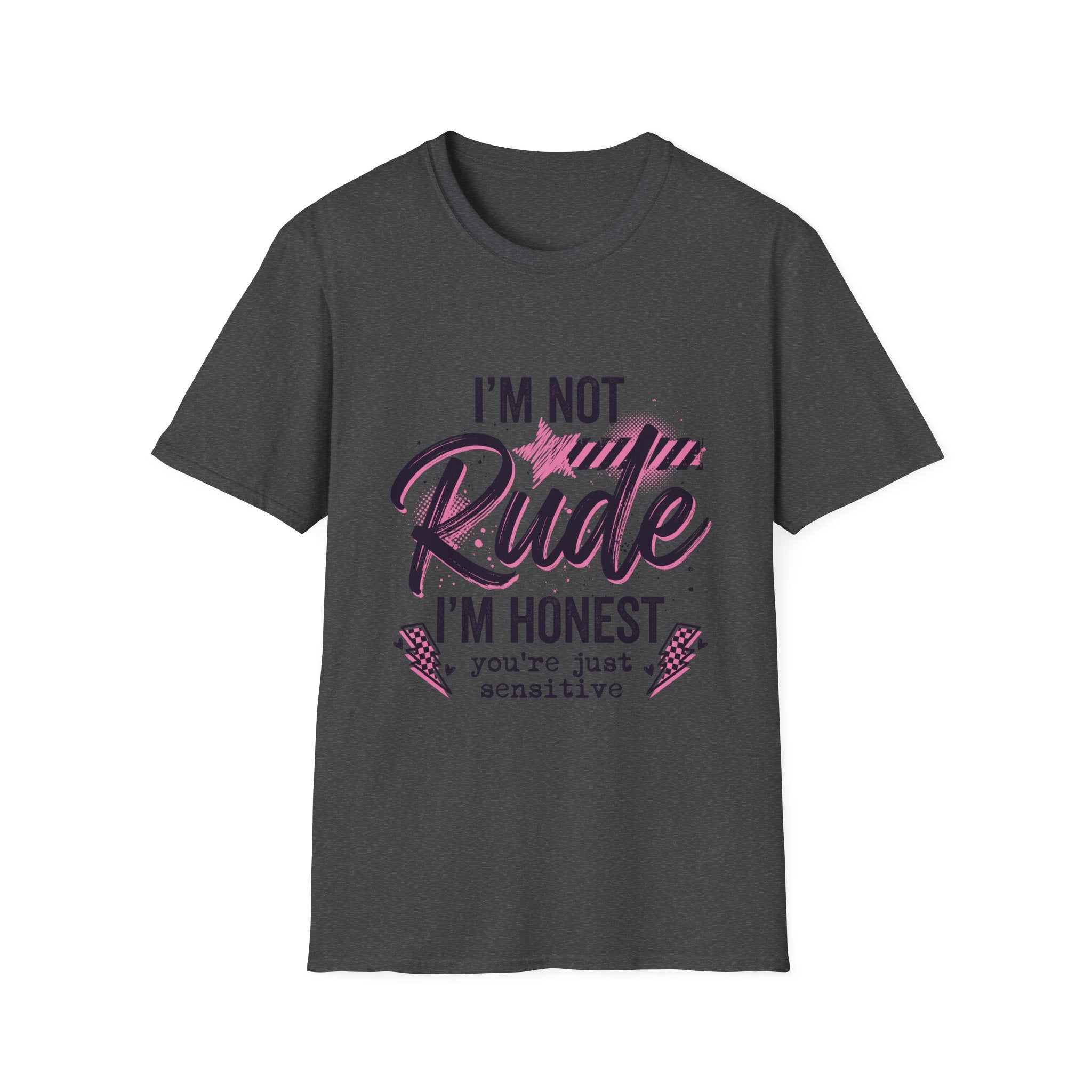 T-Shirt — "I'm Not Rude, I'm Honest" Funny Statement Tee