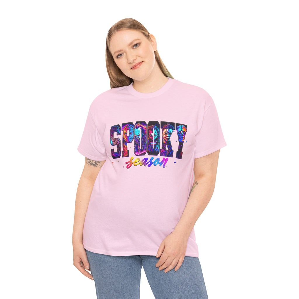 Spooky Season Graphic Tee — Colorful Halloween Shirt
