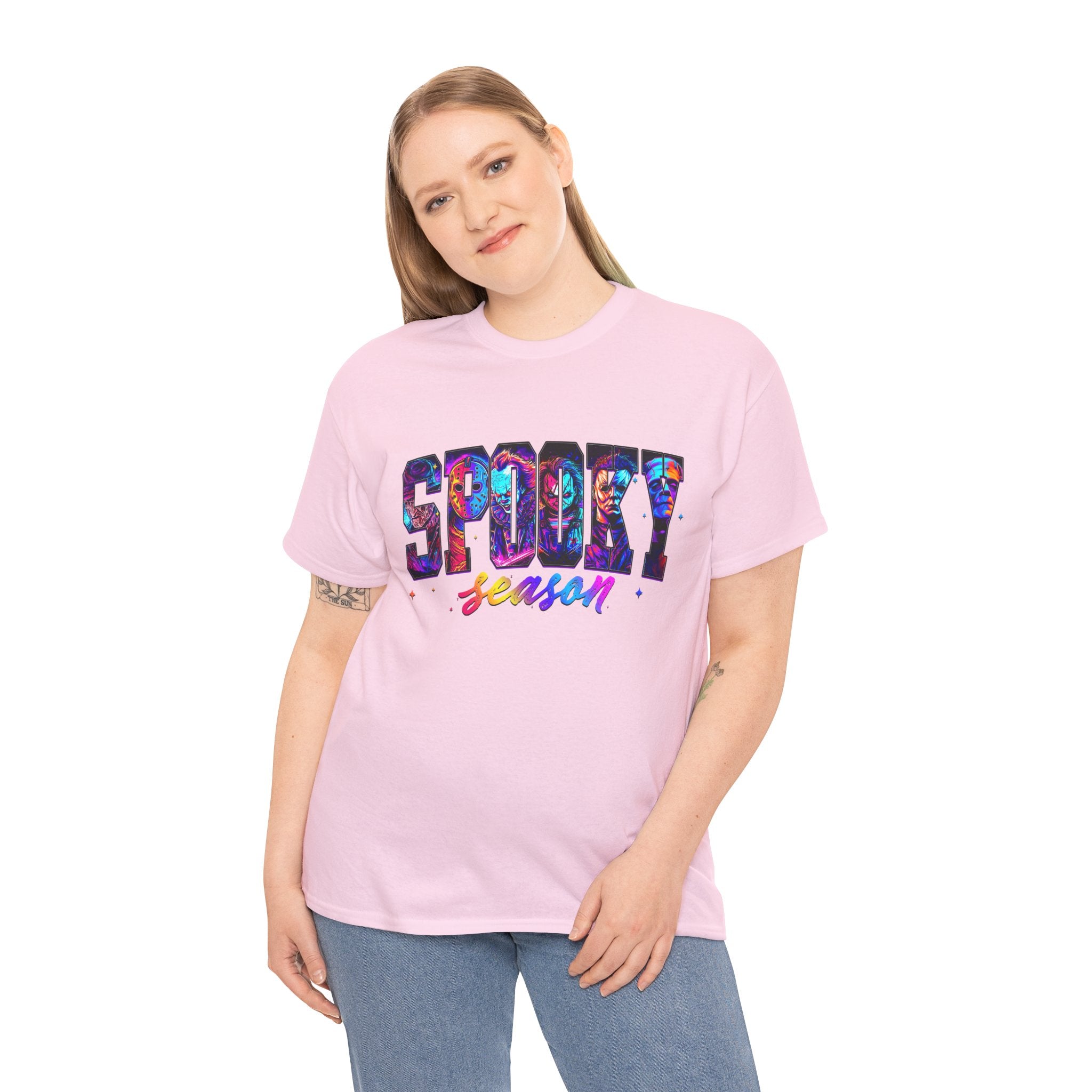 Spooky Season Graphic Tee — Colorful Halloween Shirt