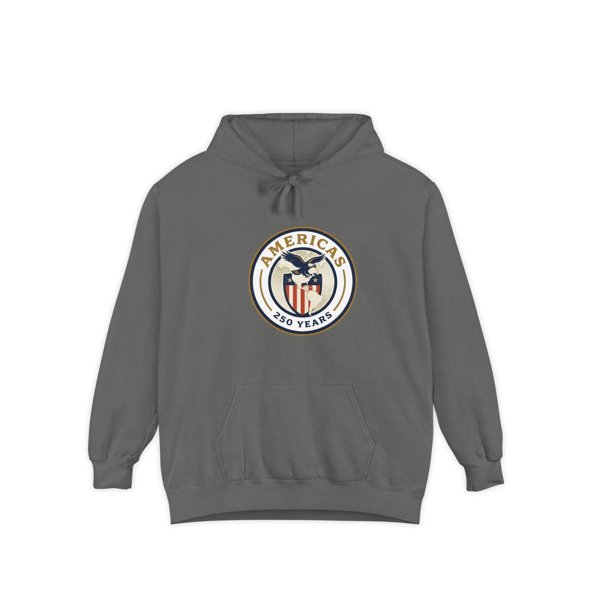 America 250 Emblem Hoodie - Patriotic Eagle Seal Pullover