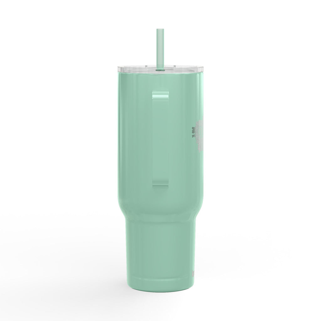40oz Insulated Tumbler (Engraved) — Red Wine Blue Design