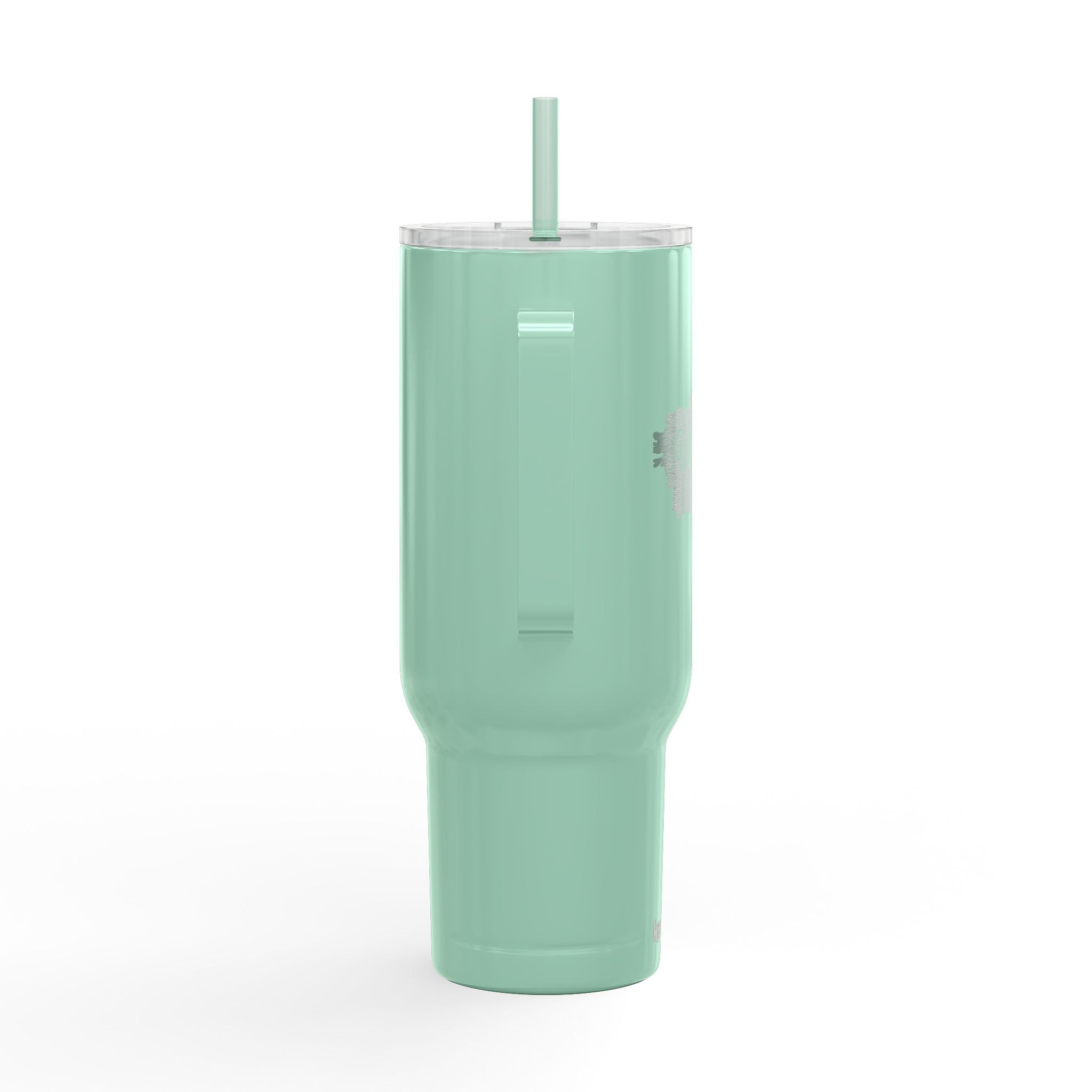 40oz Insulated Tumbler (Engraved) — Red Wine Blue Design