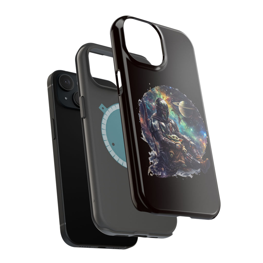 Space Mandalorian Phone Case — Magnetic Impact-Resistant Baby Yoda Design