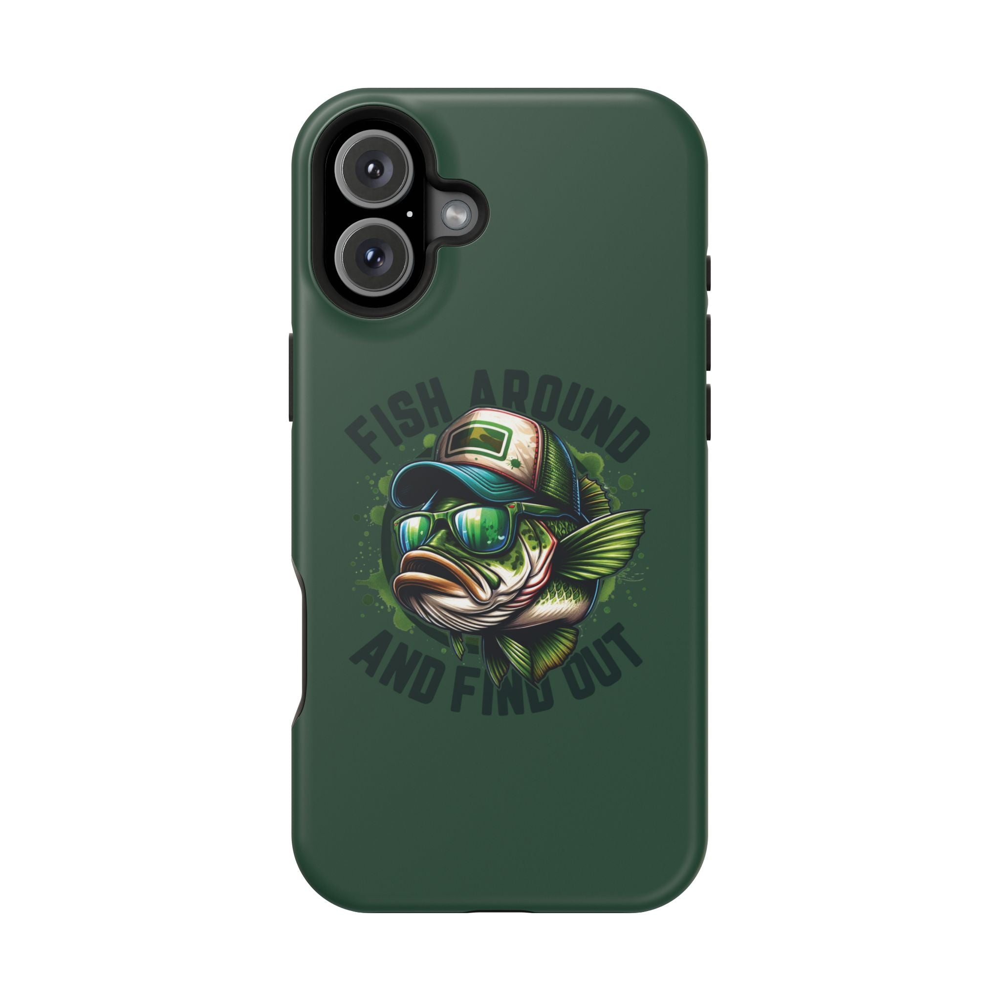 Fishing Phone Case — "Fish Around and Find Out" Magnetic Impact-Resistant Cover