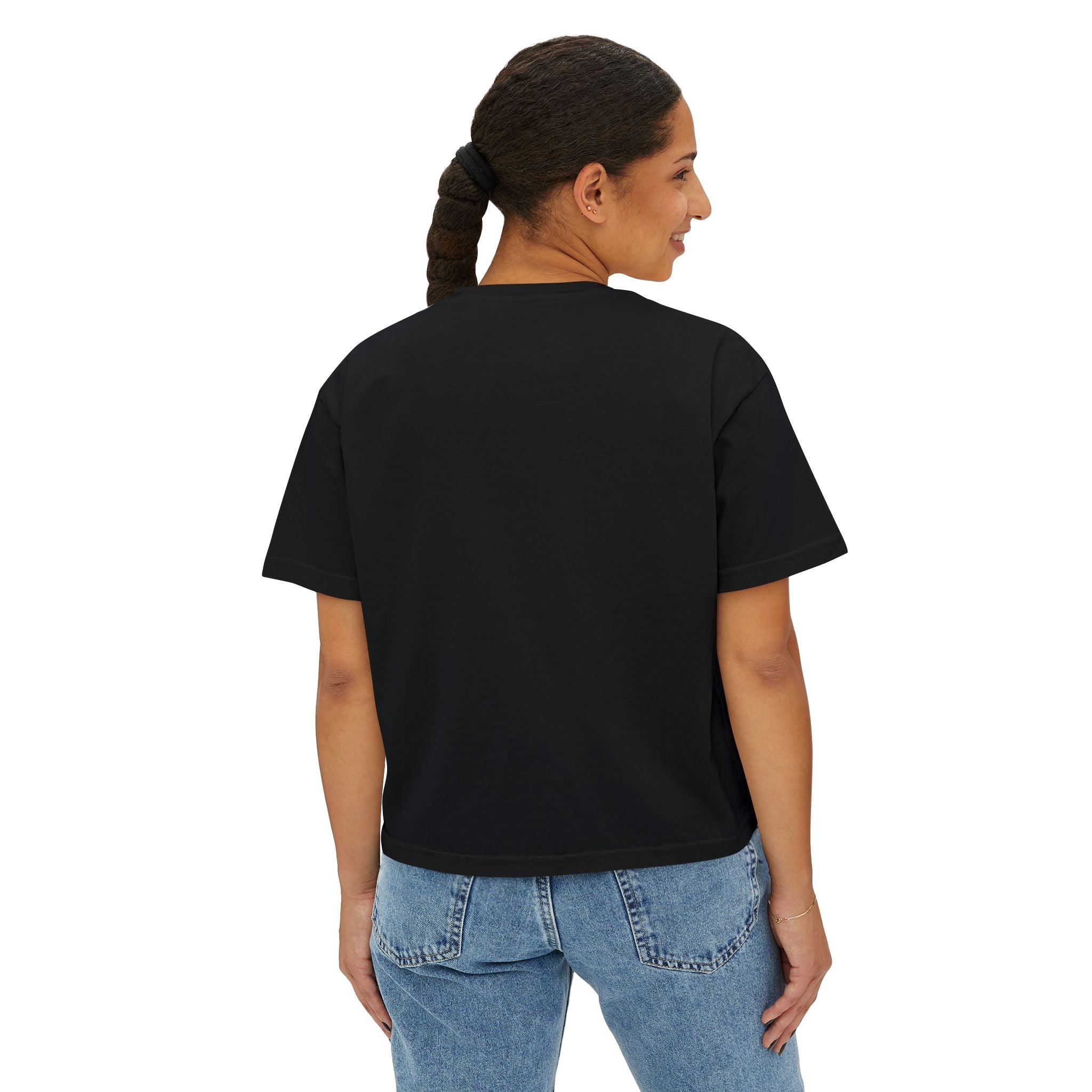 4th of July St. Louis Arch Tee — "Happy 4th of July" Womens Boxy T-Shirt