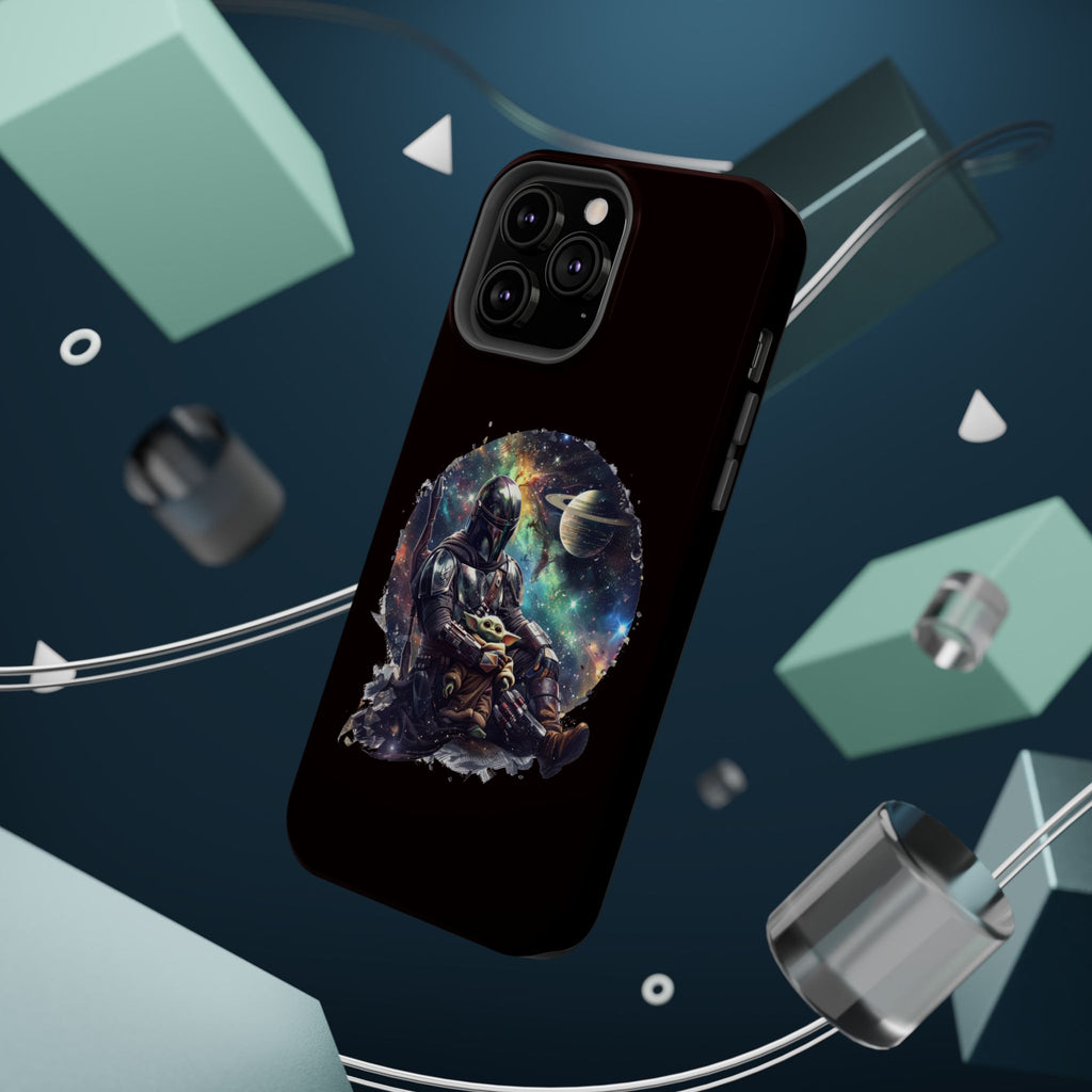 Space Mandalorian Phone Case — Magnetic Impact-Resistant Baby Yoda Design