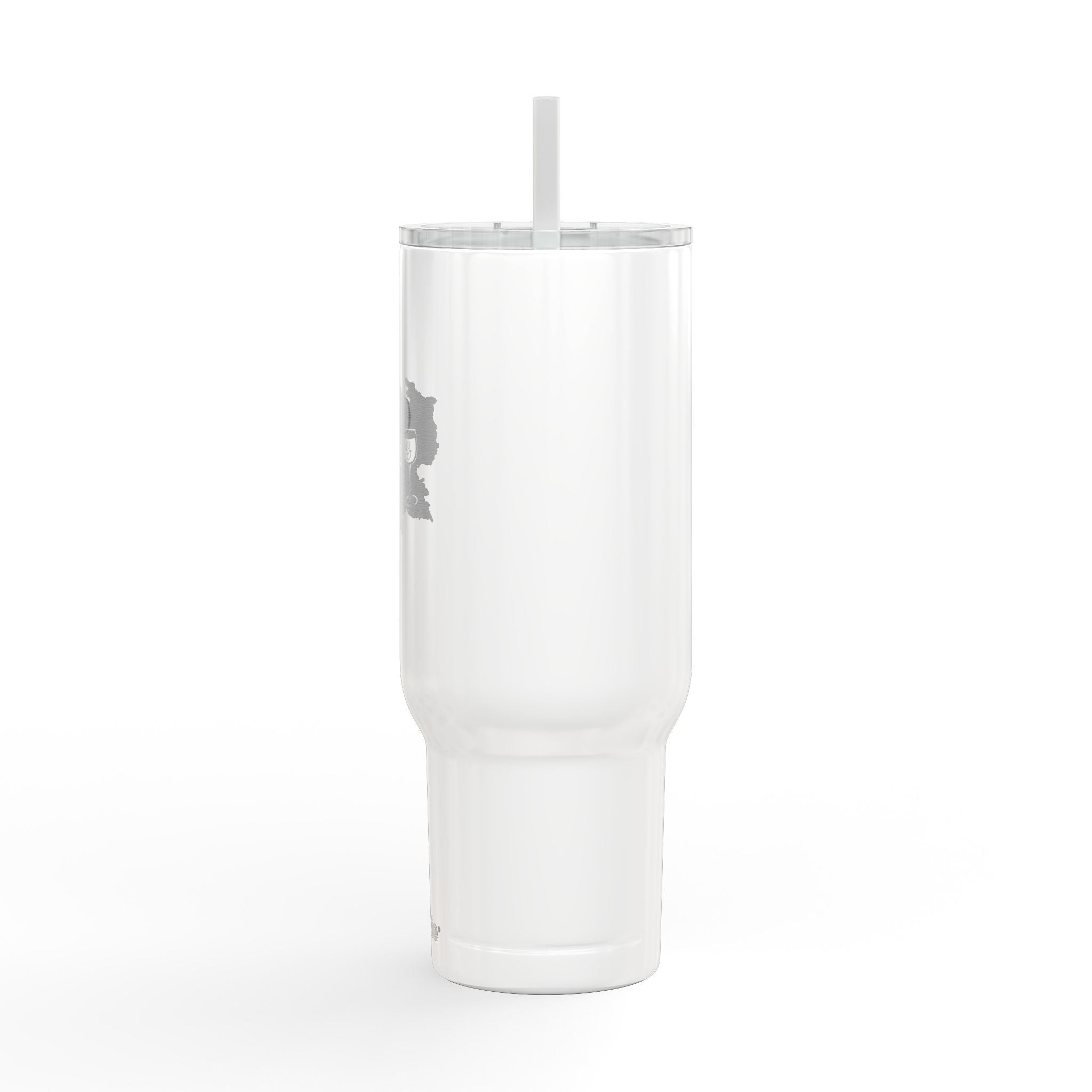 40oz Insulated Tumbler (Engraved) — Red Wine Blue Design