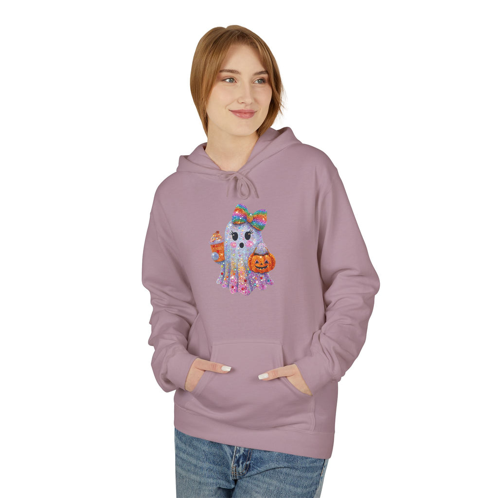 Colorful Cat Silhouette Hoodie — Floral Watercolor Kitten Design