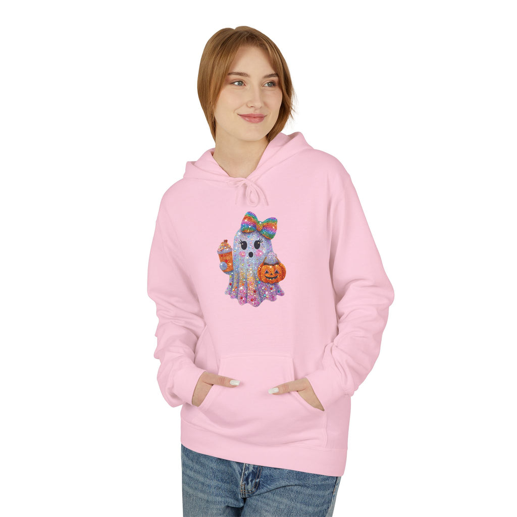 Colorful Cat Silhouette Hoodie — Floral Watercolor Kitten Design