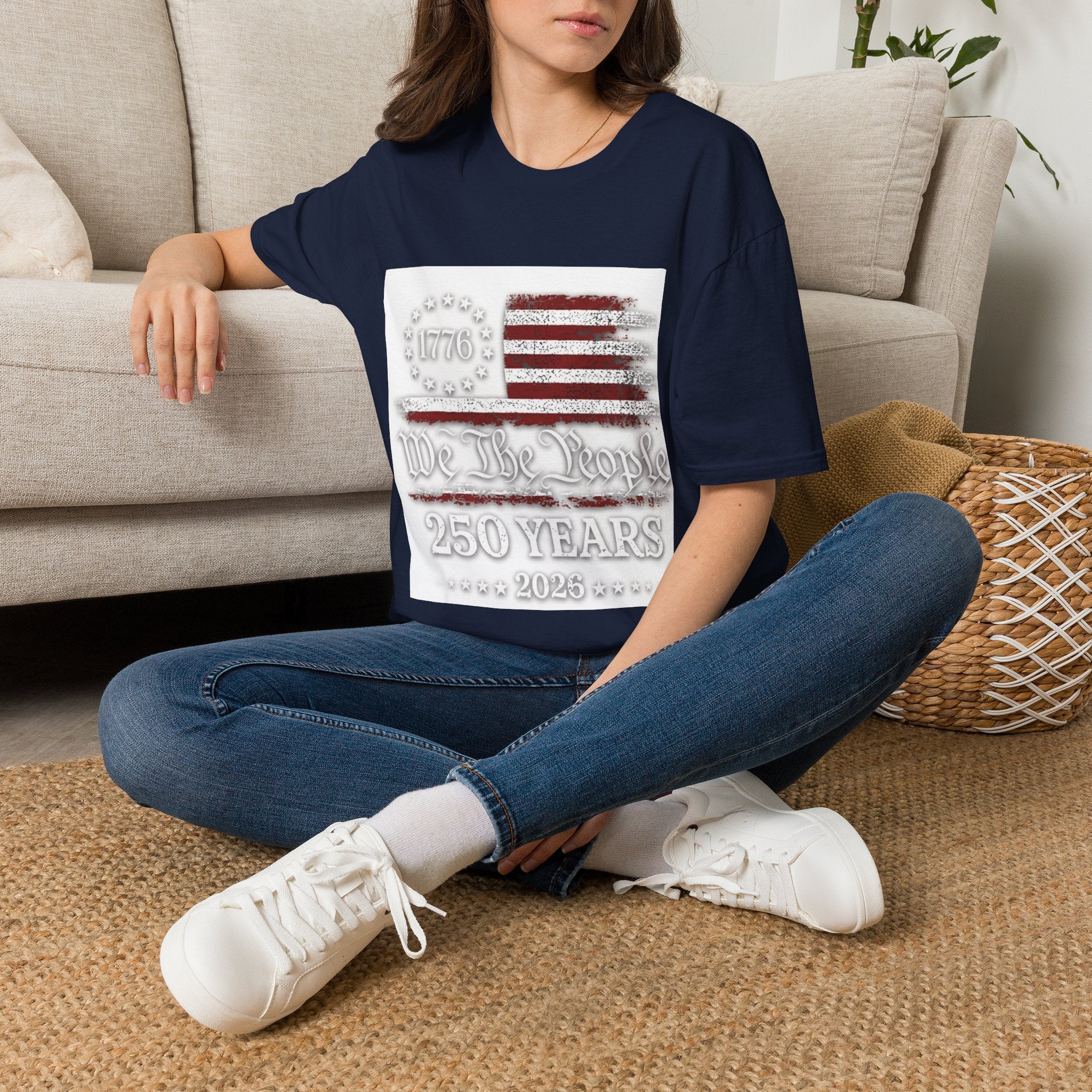 1776 American Flag T-Shirt — We the People 250 Years Patriotic Tee