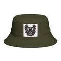 Patriotic Eagle Bucket Hat – American Flag Heart Graphic