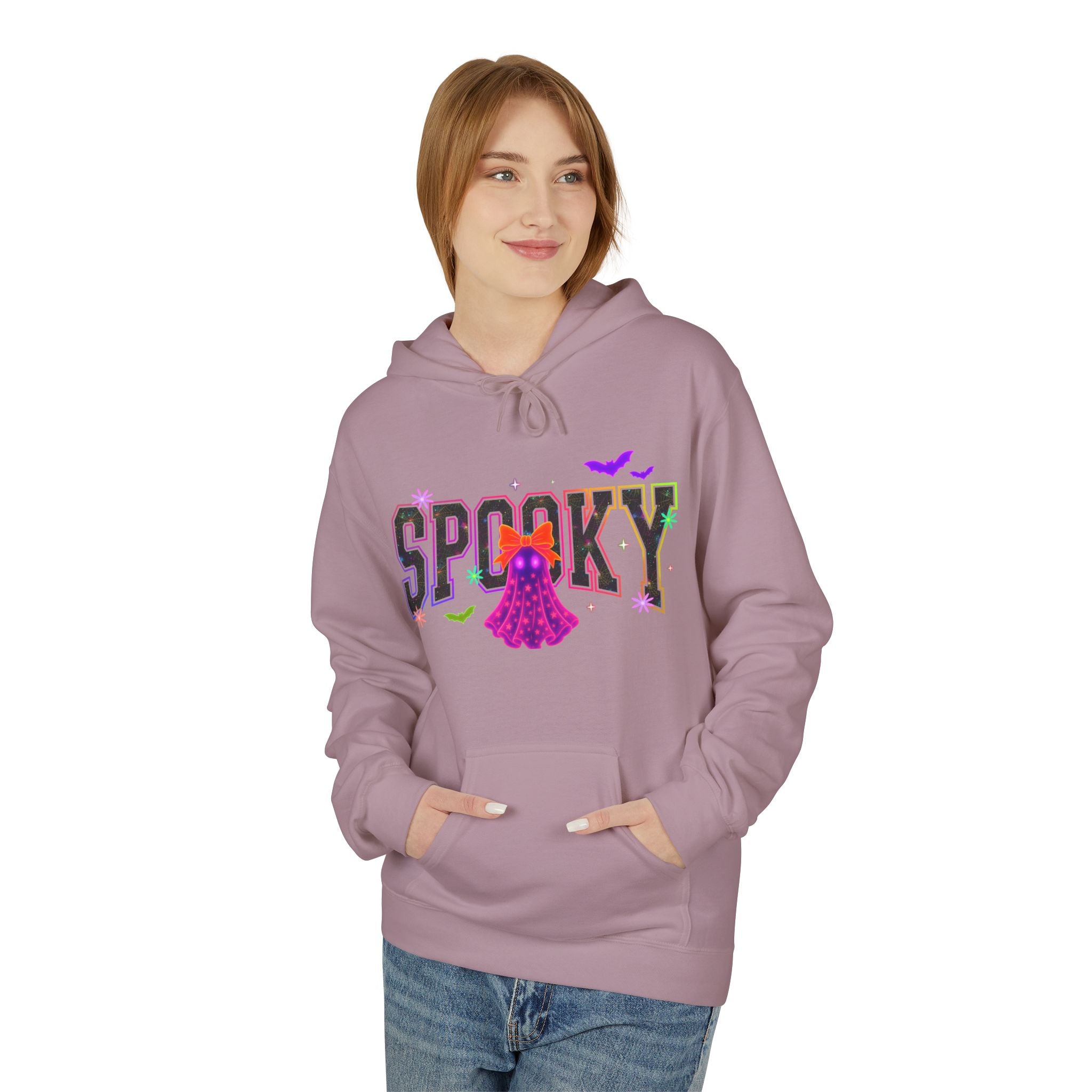 Spooky Ghost Halloween Hoodie — "Spooky" Graphic Pullover