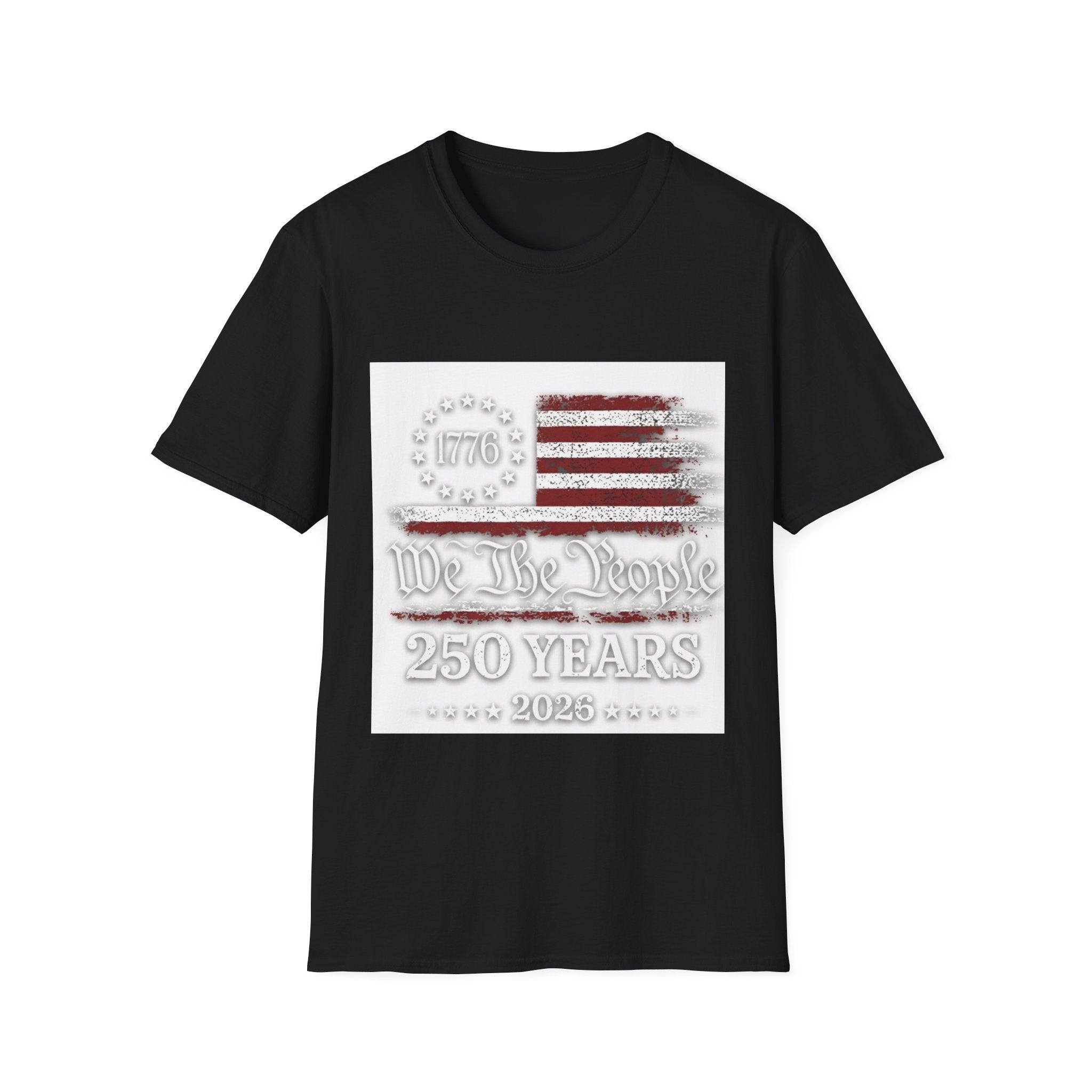 1776 American Flag T-Shirt — We the People 250 Years Patriotic Tee