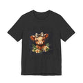 The Best Teacher Cow Tee — Cute Floral Cow Graphic Teacher T-Shirt