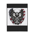 American Eagle Prayer Velveteen Plush Blanket — Patriotic Memorial Throw