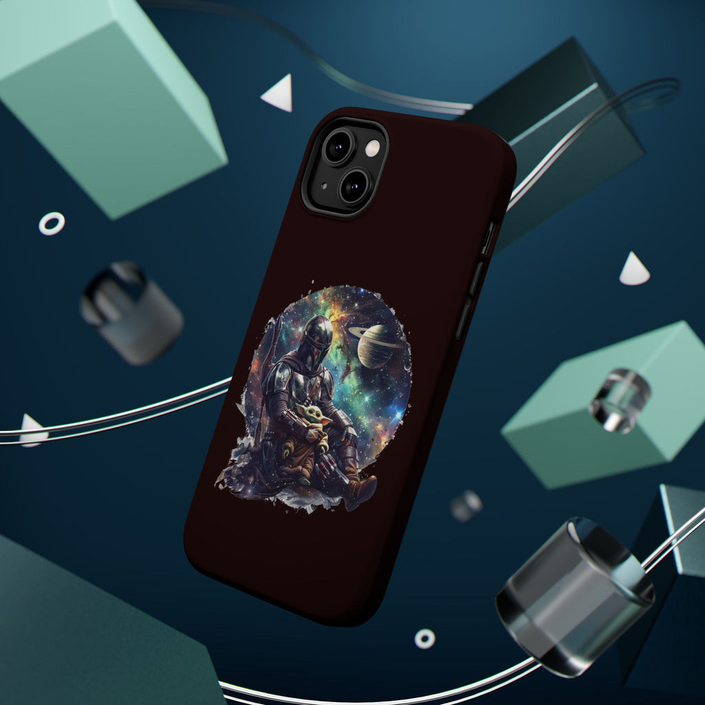 Space Mandalorian Phone Case — Magnetic Impact-Resistant Baby Yoda Design