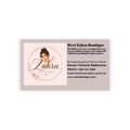 Boutique Business Cards — Feminine Pink Floral Logo Design