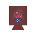 Patriotic Elephant Can Cooler – Fourth of July Drink Koozie