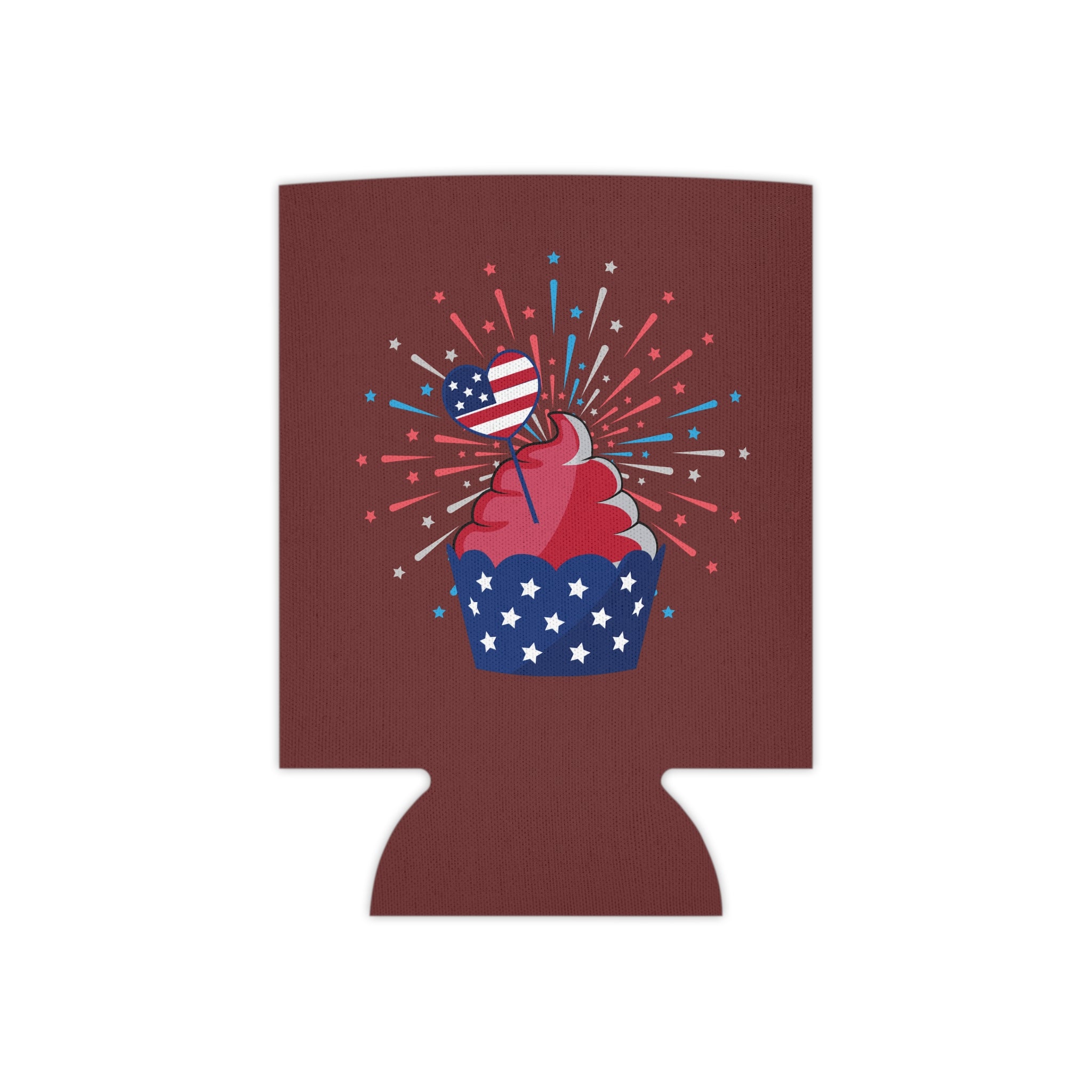 Patriotic Elephant Can Cooler – Fourth of July Drink Koozie