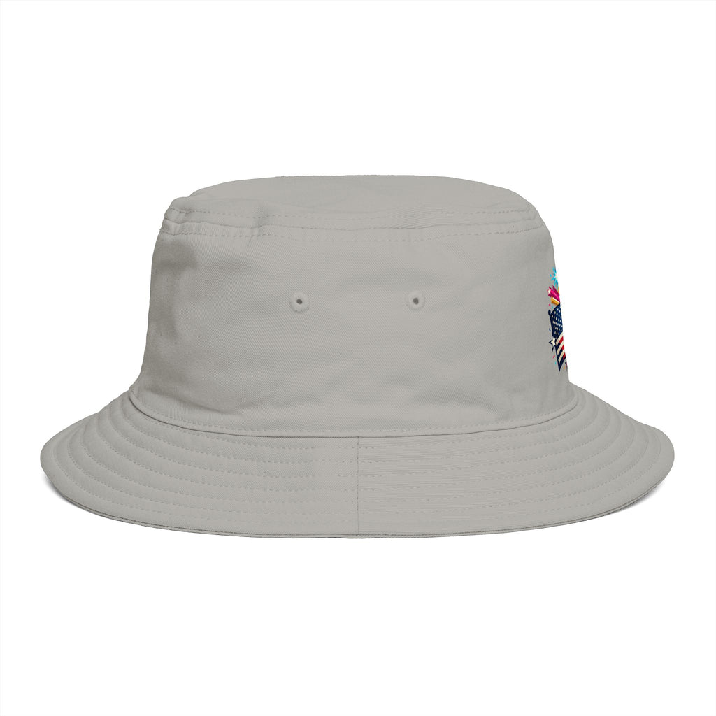 Patriotic Fireworks Bucket Hat – American Flag Celebration Hat