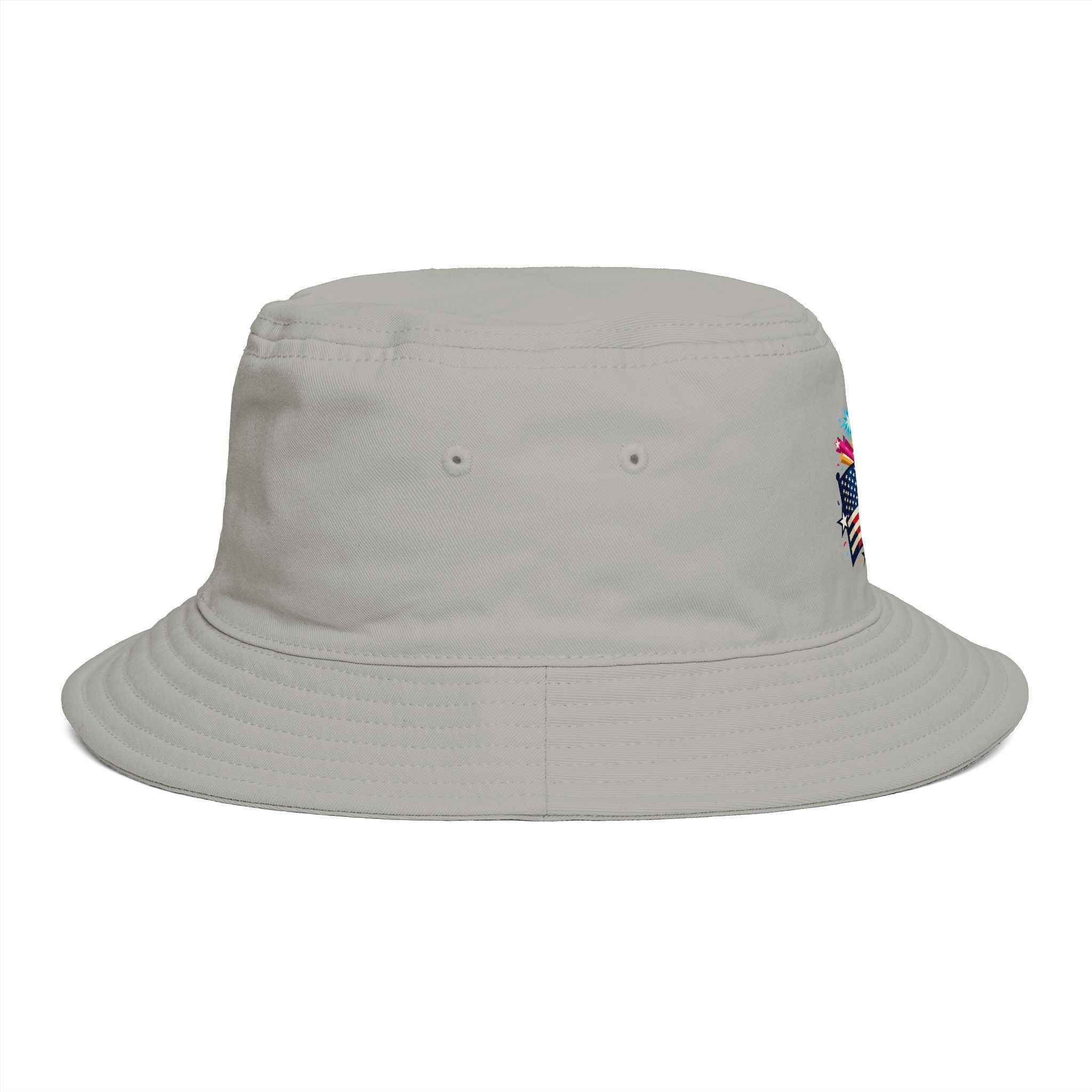 Patriotic Fireworks Bucket Hat – American Flag Celebration Hat