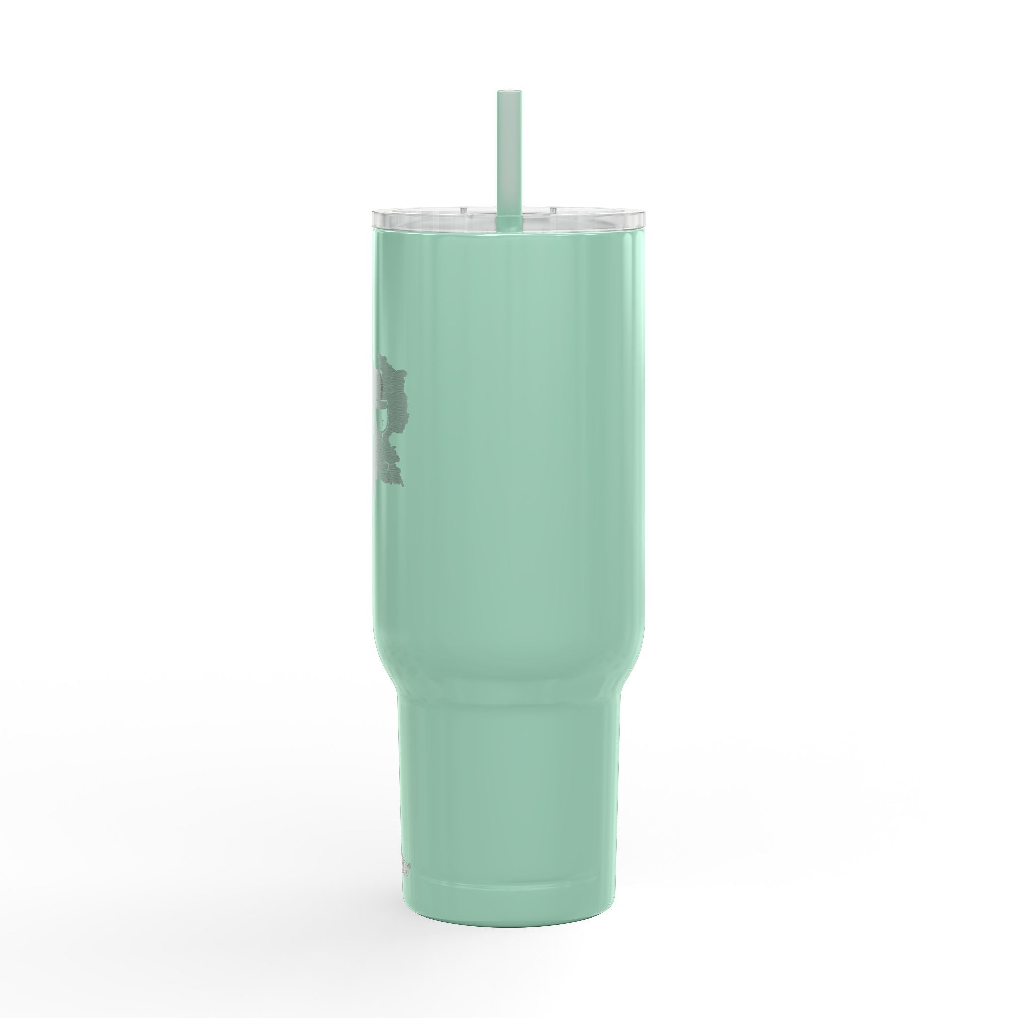 40oz Insulated Tumbler (Engraved) — Red Wine Blue Design