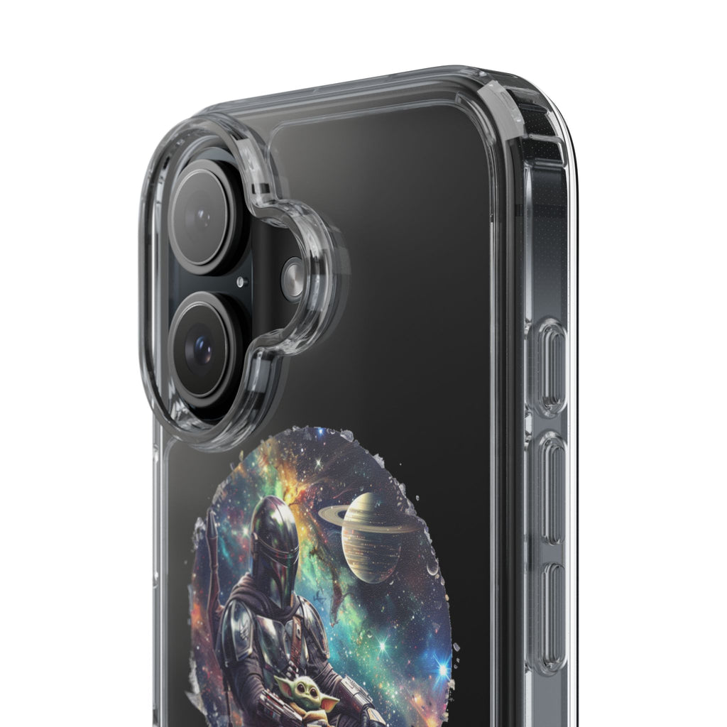 Clear Phone Case — Mandalorian & Grogu Space Art Clear Case