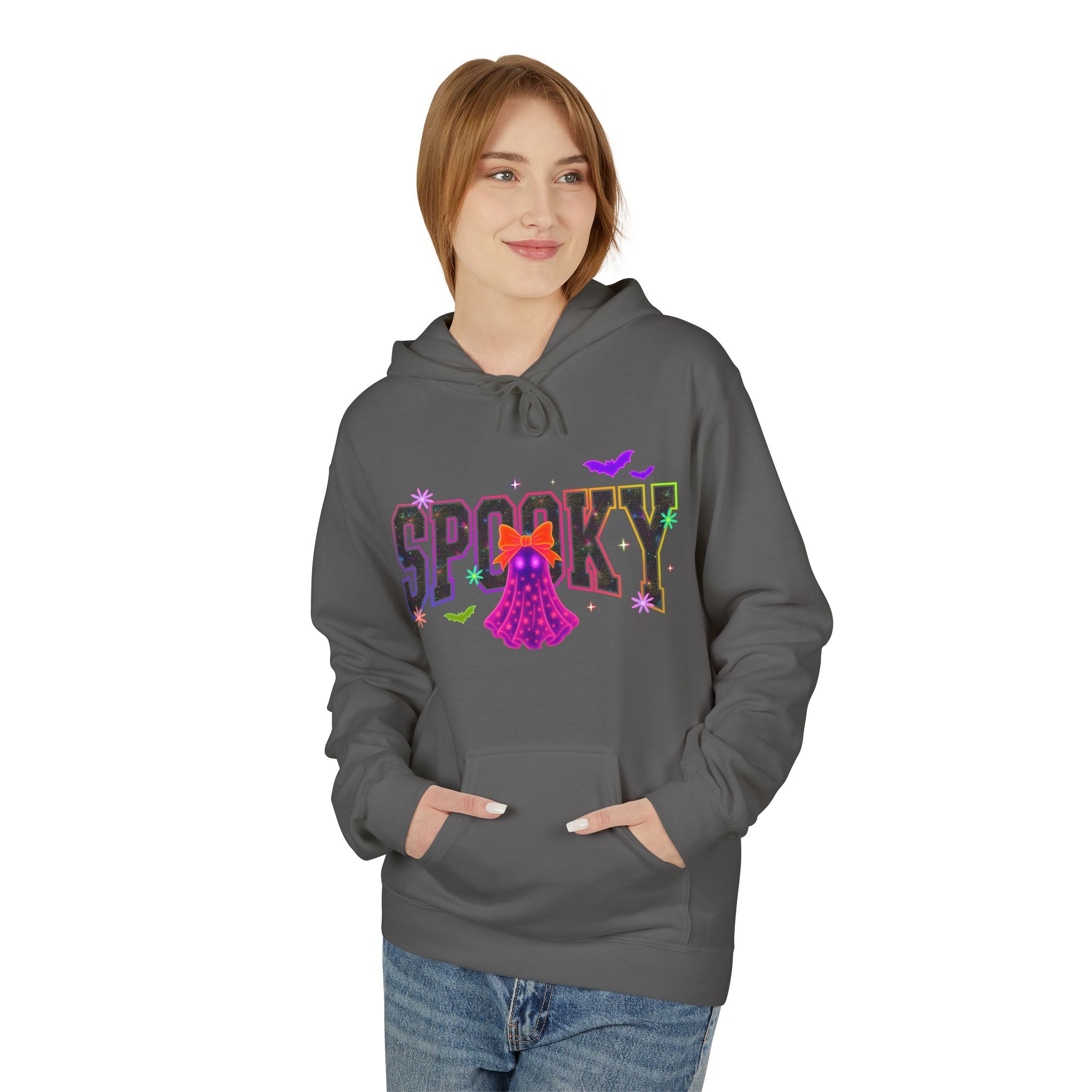 Spooky Ghost Halloween Hoodie — "Spooky" Graphic Pullover