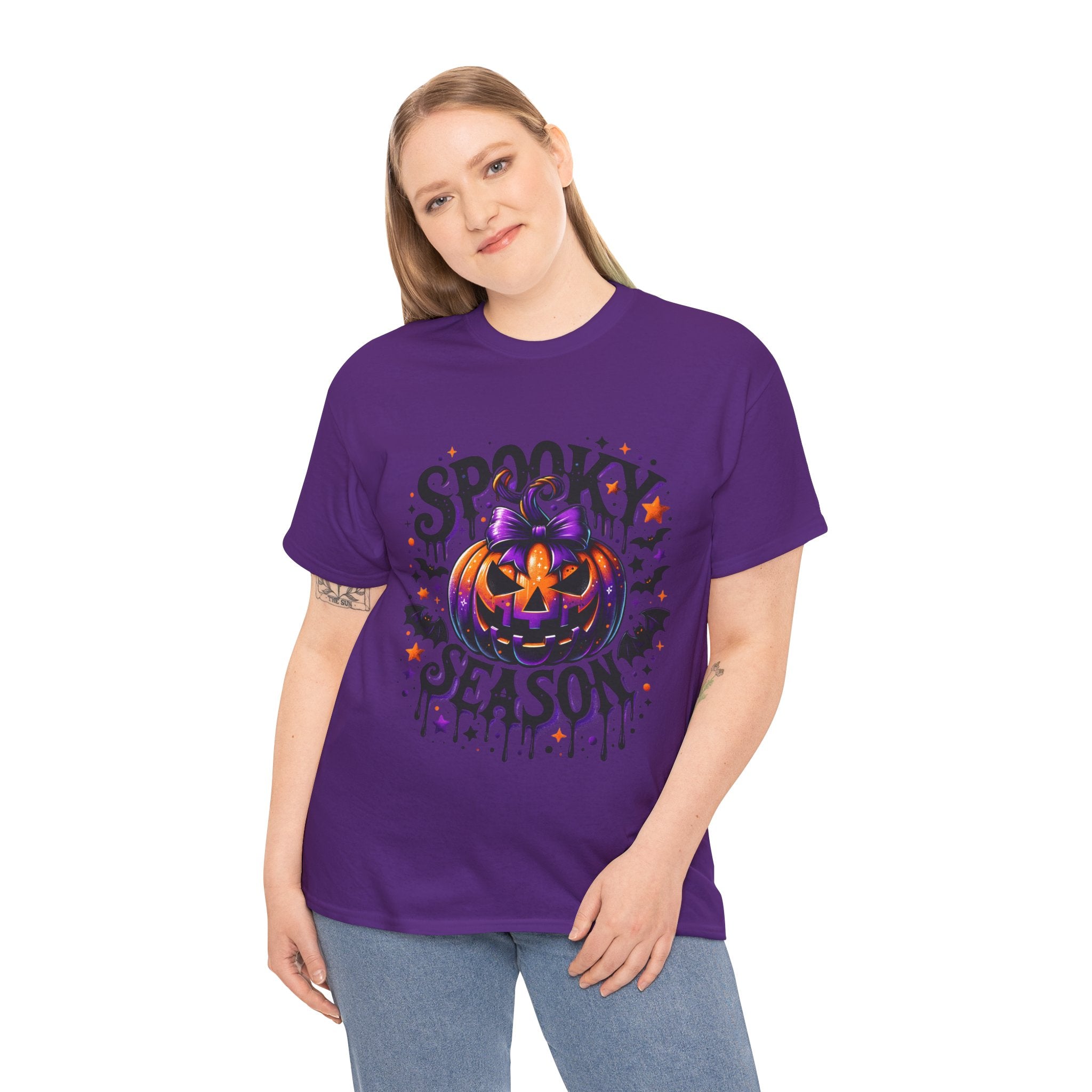 Halloween 'Spooky Season' Pumpkin Tee — Cute Jack-o'-Lantern Halloween T-Shirt