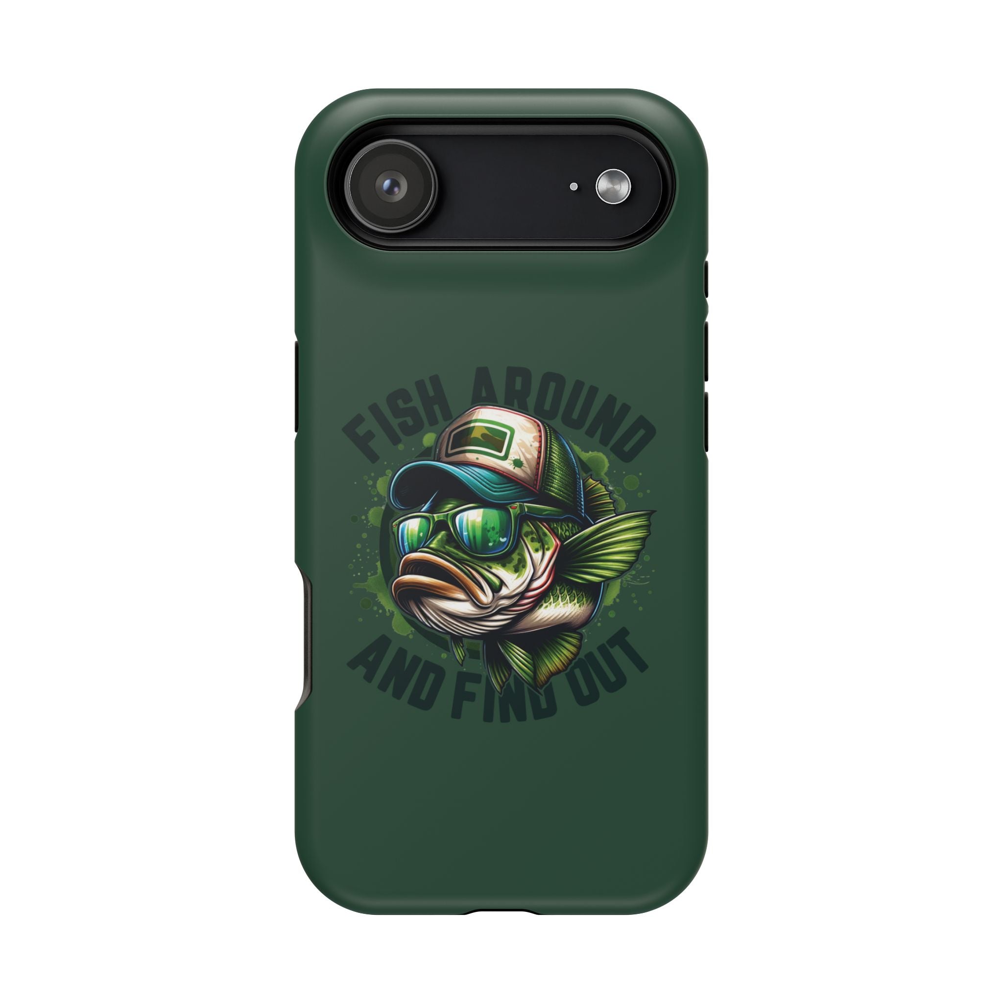 Fishing Phone Case — "Fish Around and Find Out" Magnetic Impact-Resistant Cover