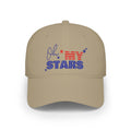 Oh Stars Red Baseball Cap — Retro Sparkle Logo Dad Hat