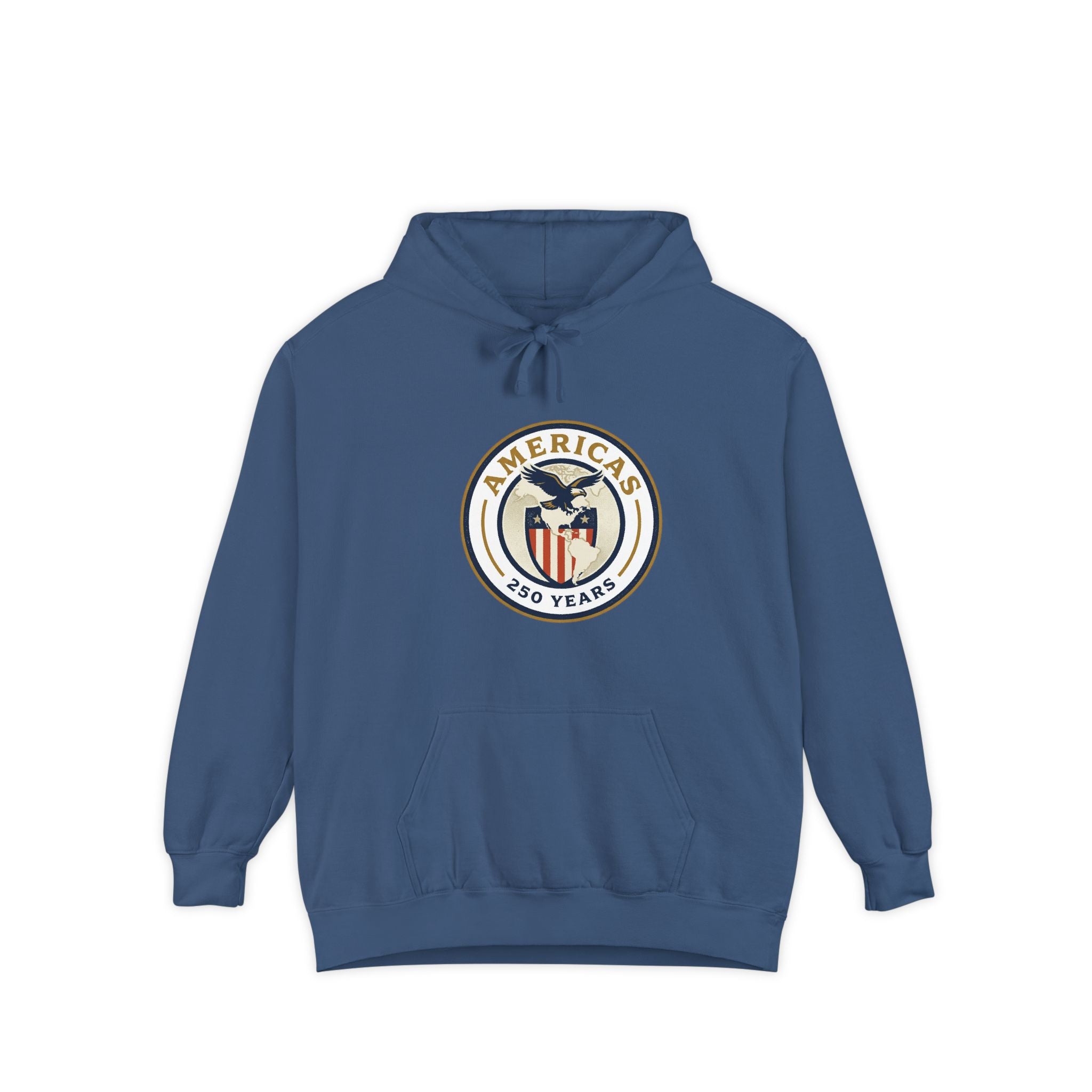 America 250 Emblem Hoodie - Patriotic Eagle Seal Pullover
