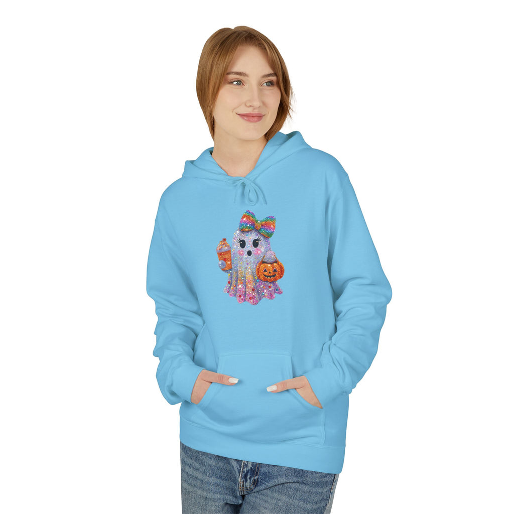 Colorful Cat Silhouette Hoodie — Floral Watercolor Kitten Design
