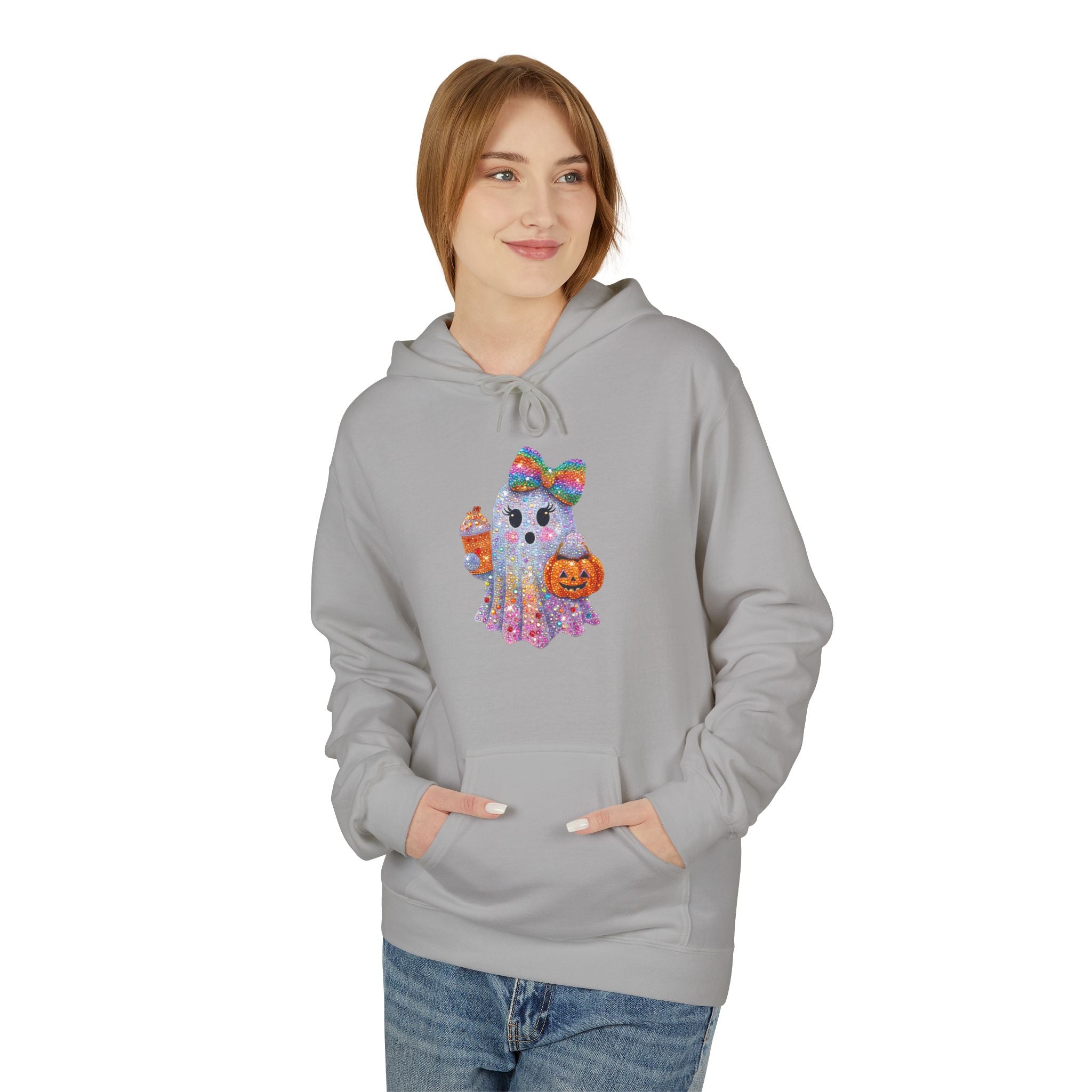 Colorful Cat Silhouette Hoodie — Floral Watercolor Kitten Design