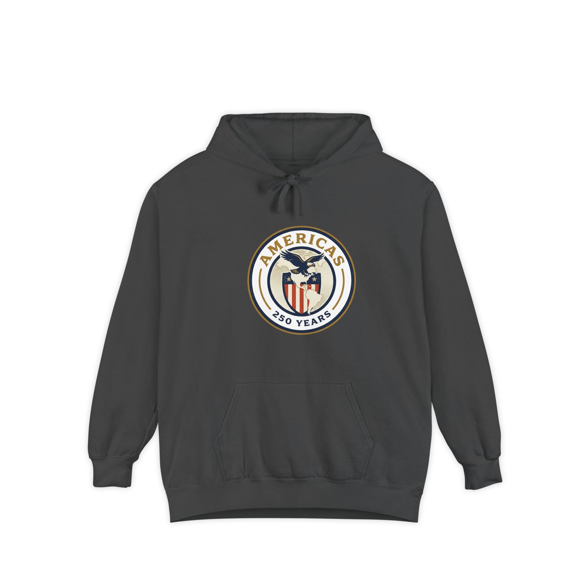 America 250 Emblem Hoodie - Patriotic Eagle Seal Pullover