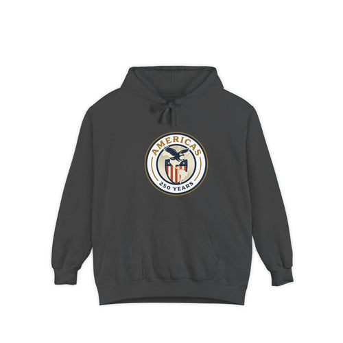 America 250 Emblem Hoodie - Patriotic Eagle Seal Pullover