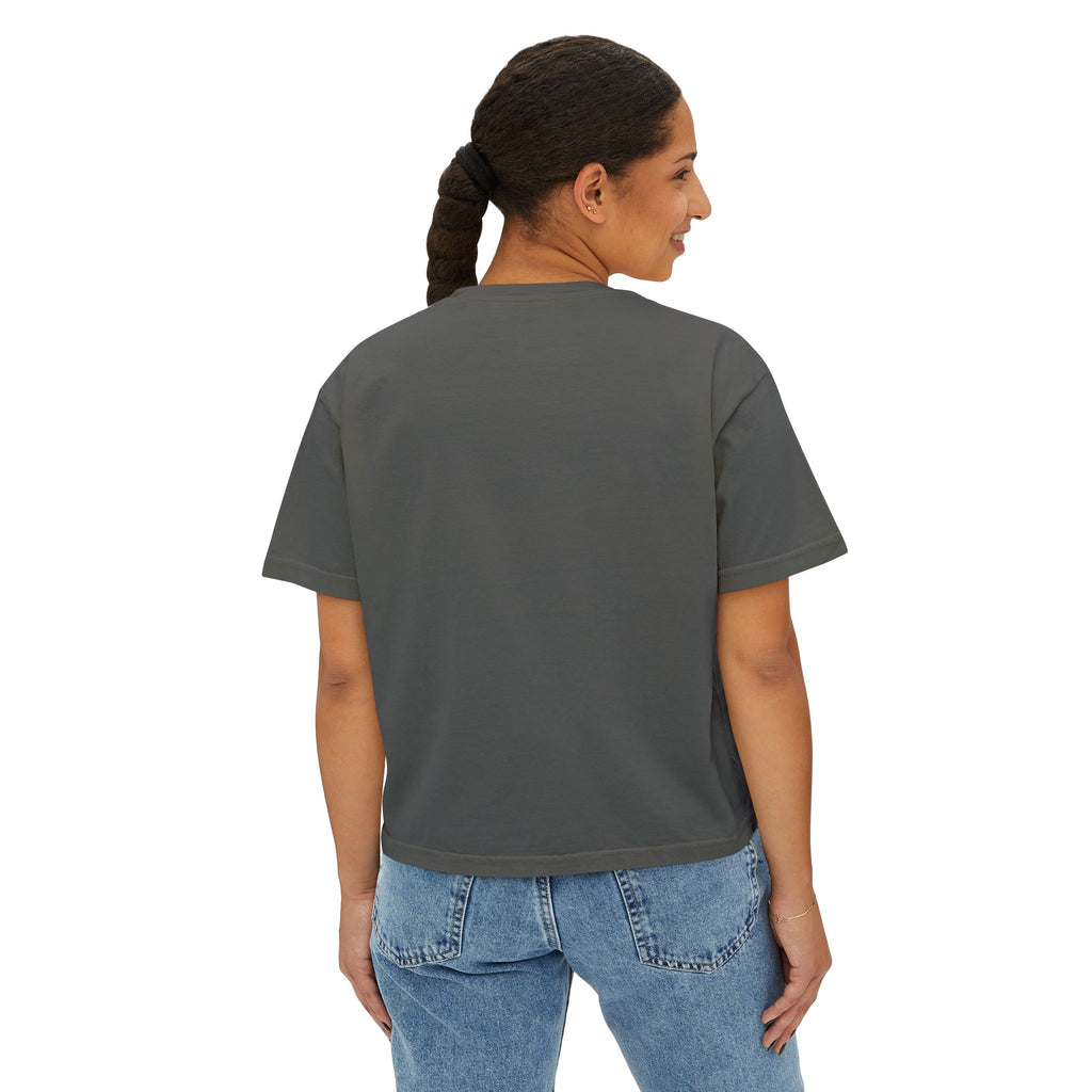 Happy 4th of July Women's Boxy Tee – Patriotic Eagle & Fireworks Top