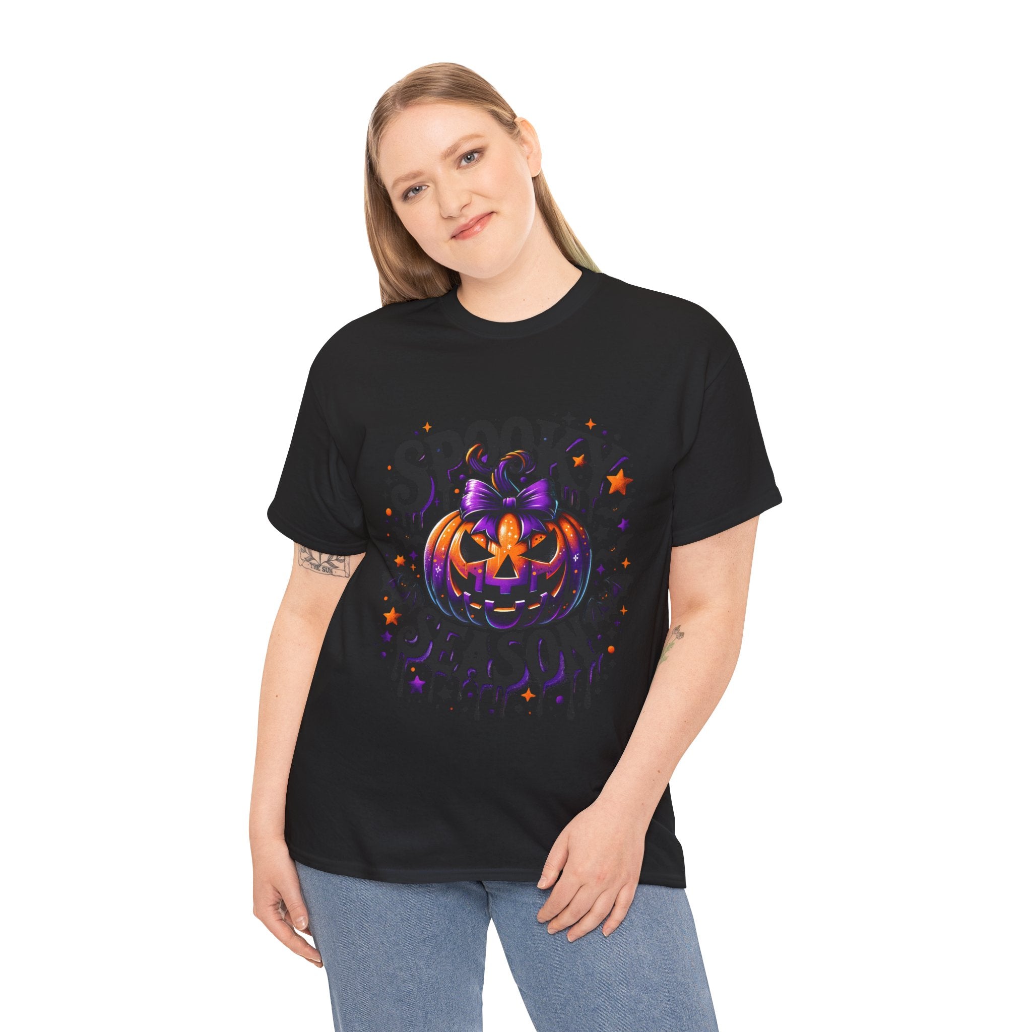 Halloween 'Spooky Season' Pumpkin Tee — Cute Jack-o'-Lantern Halloween T-Shirt