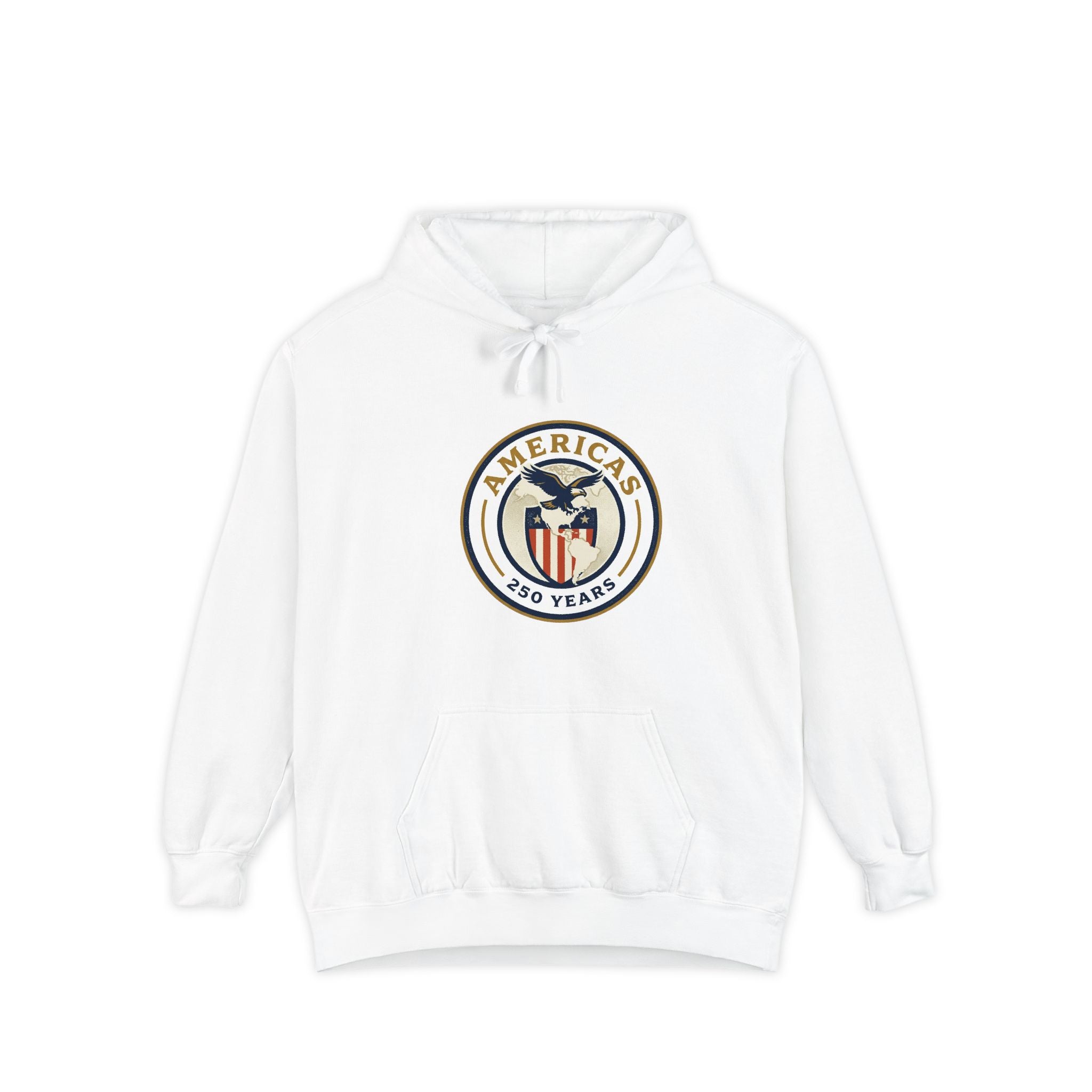 America 250 Emblem Hoodie - Patriotic Eagle Seal Pullover