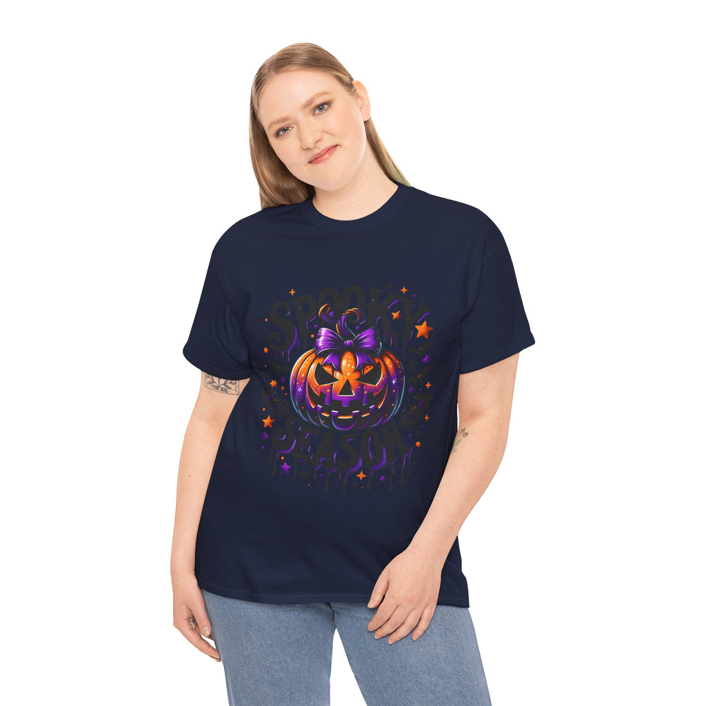 Halloween 'Spooky Season' Pumpkin Tee — Cute Jack-o'-Lantern Halloween T-Shirt