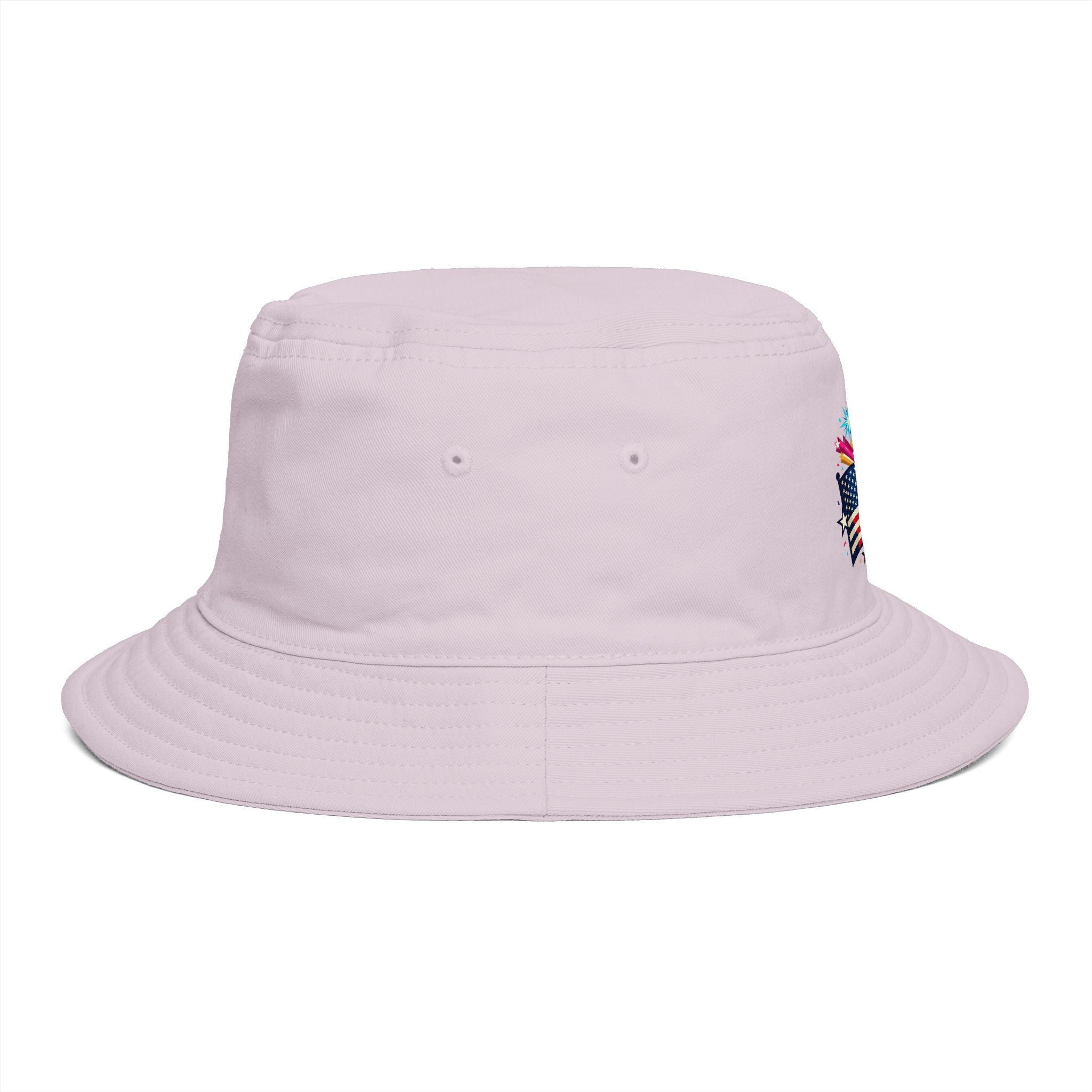 Patriotic Fireworks Bucket Hat – American Flag Celebration Hat